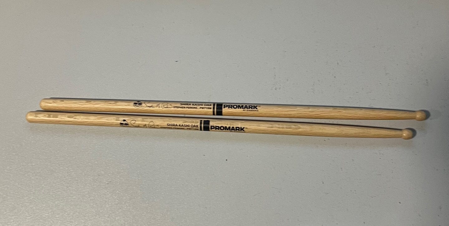 ProMark Shira Kashi Oak 719 Stephen Perkins Wood Tip Drum Sticks (PW719W) NOS DRUM STICKS Promark