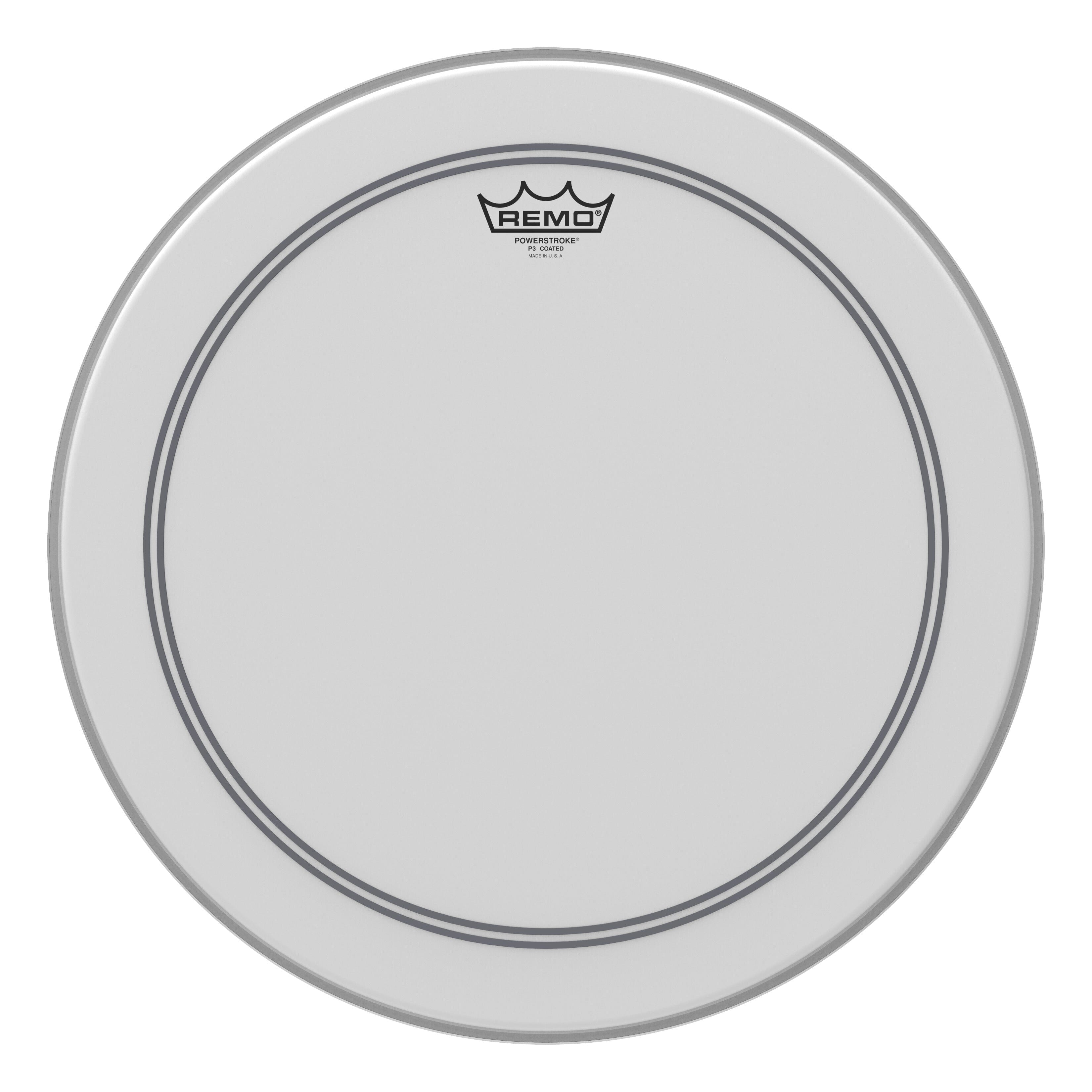 Remo 18" Powerstroke P3 Coated Drum Head (P3-0118-BP) DRUM SKINS Remo