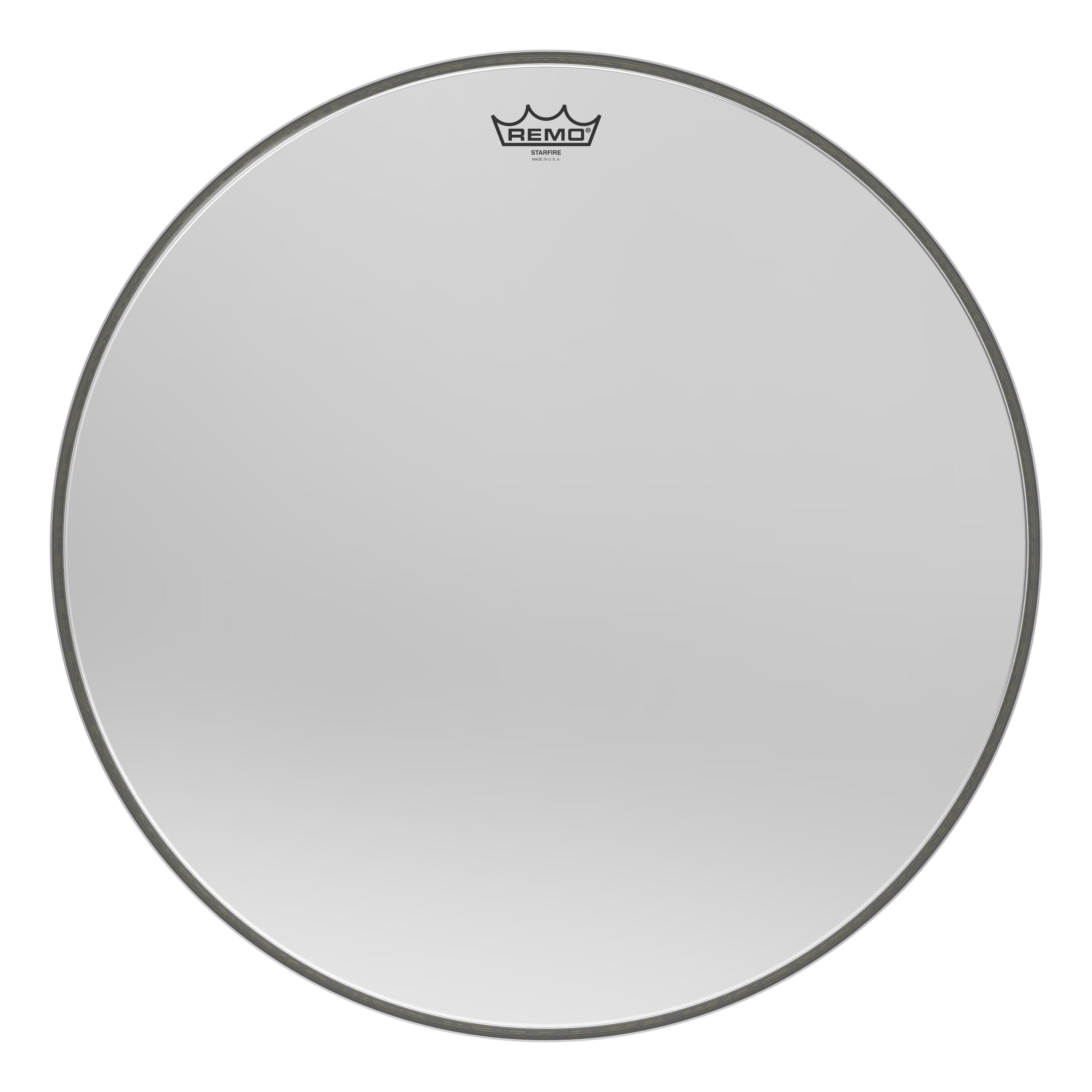 REMO 22" AMBASSADOR STARFIRE DRUM HEAD, CHROME (CR-1022-00) DRUM SKINS Remo