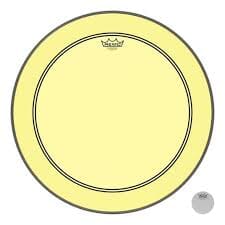 Remo 24" Powerstroke 3 Colortone Bass Drum Head, Yellow (P3-1324-CT-YE) DRUM SKINS Remo
