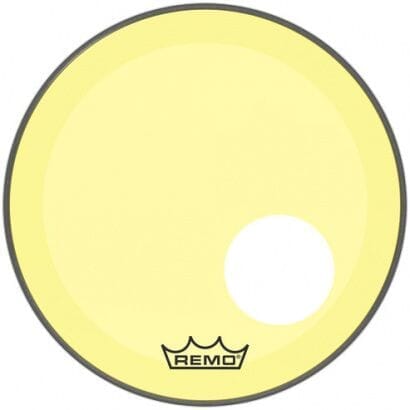Remo 26" Powerstroke 3 Colortone Drum Head w/ Port, Yellow (P3-1326-CT-YEOH) DRUM SKINS Remo