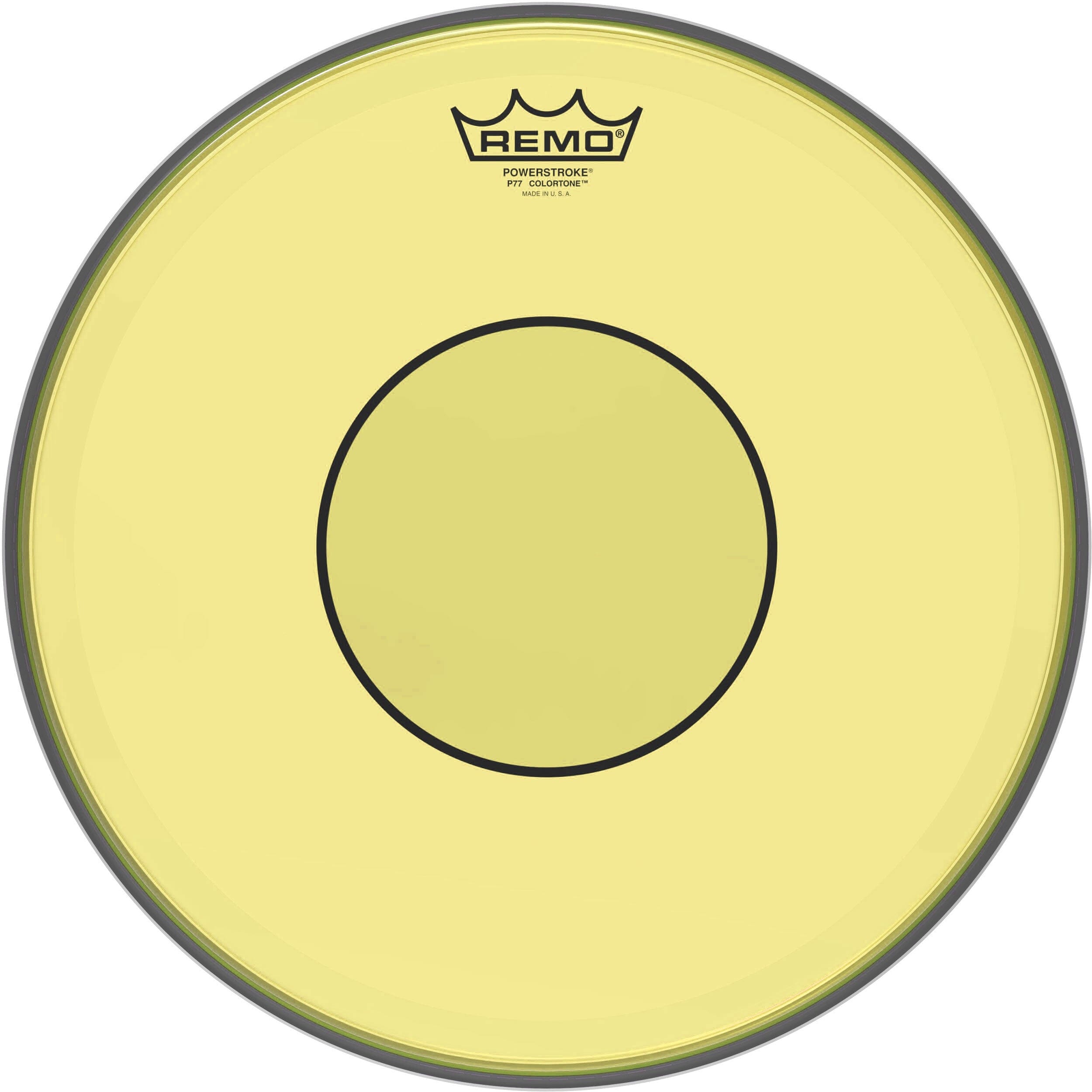 Remo Powerstroke 77 Colortone Snare Head 13" - Yellow (P7-0313-CT-YE) DRUM SKINS Remo