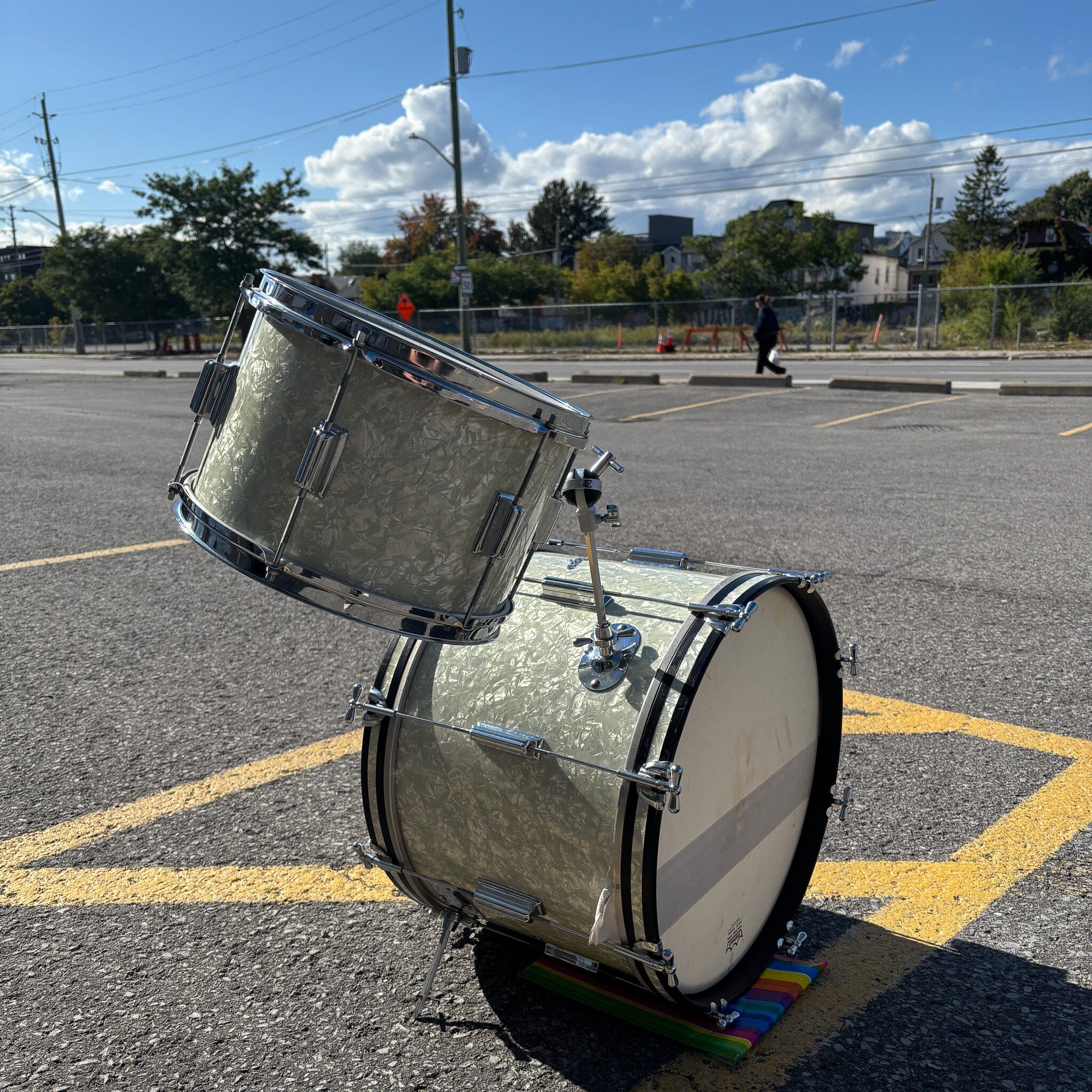 Rogers Cleveland TOWER 2pc Set CONSIGNMENT DRUM KIT Rogers