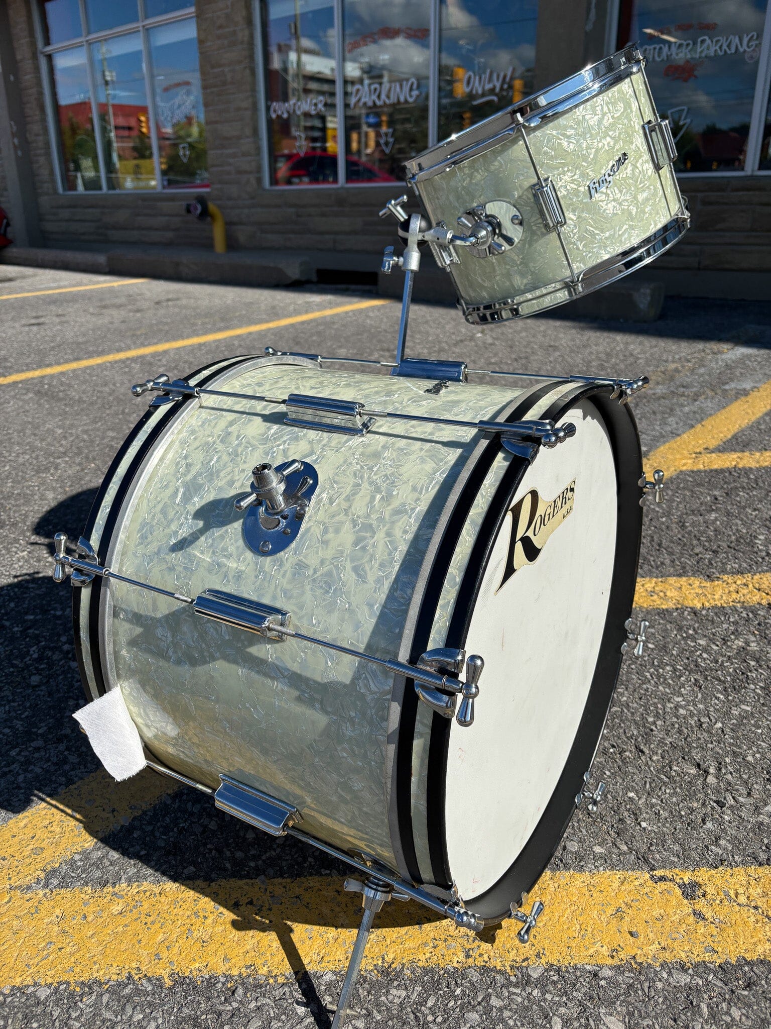 Rogers Cleveland TOWER 2pc Set CONSIGNMENT DRUM KIT Rogers