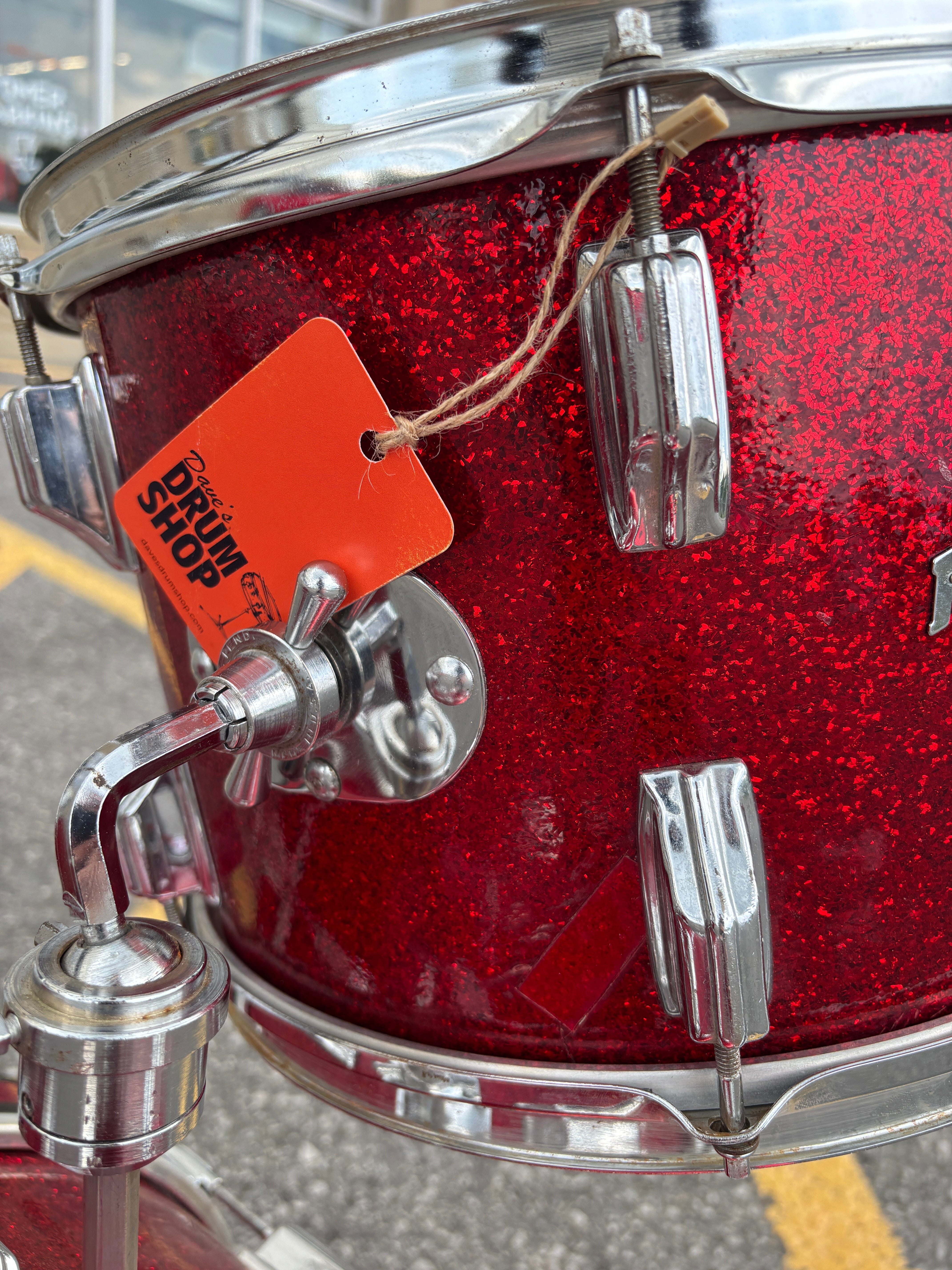 Rogers Red Sparkle 3pc Dayton Holiday CONSIGNMENT DRUM KIT Rogers