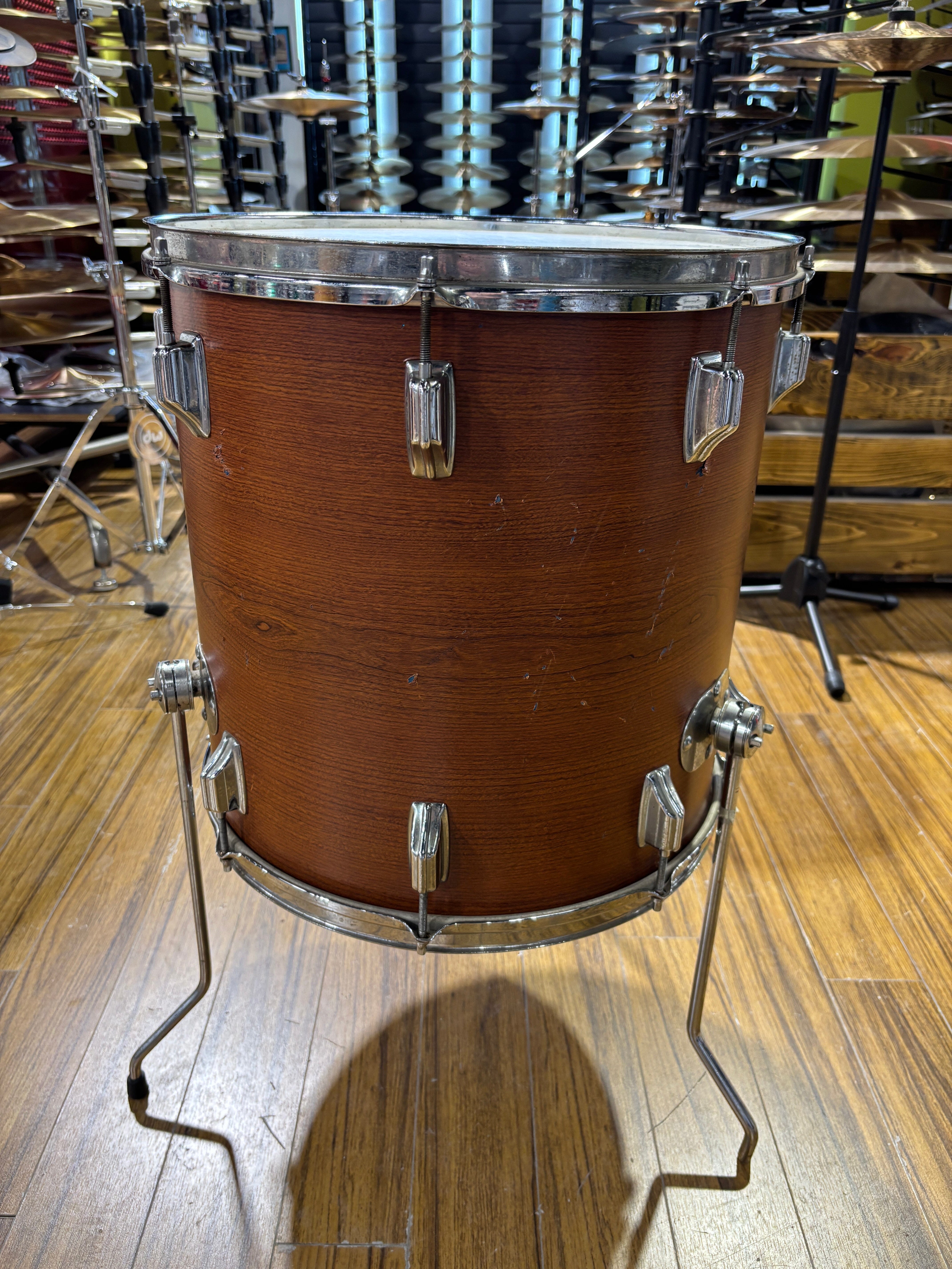 Rogers Swivomatic 16" Floor Tom (Cleveland Sparkling Blue Pearl) CONSIGNMENT DRUM KIT Rogers