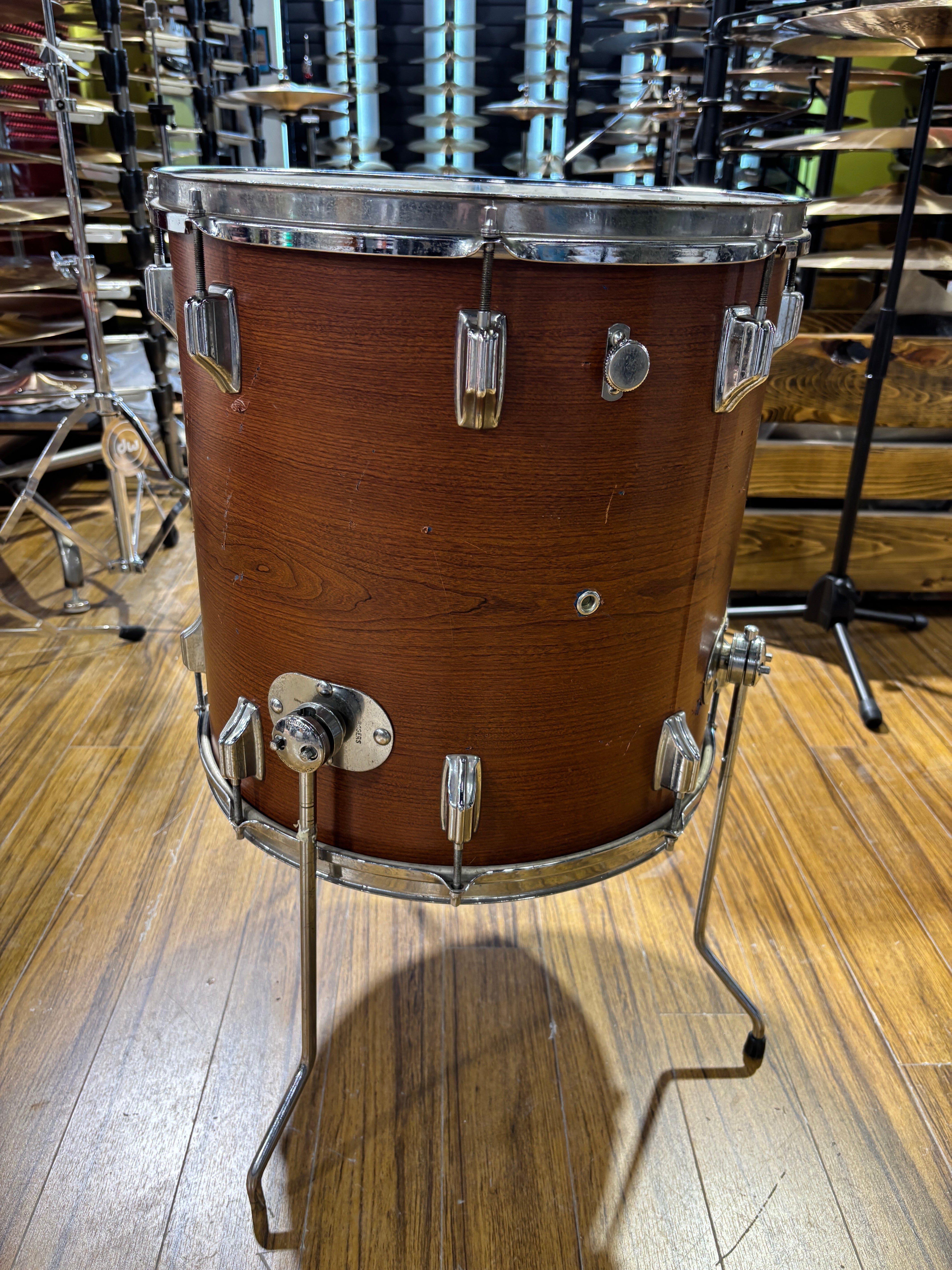 Rogers Swivomatic 16" Floor Tom (Cleveland Sparkling Blue Pearl) CONSIGNMENT DRUM KIT Rogers