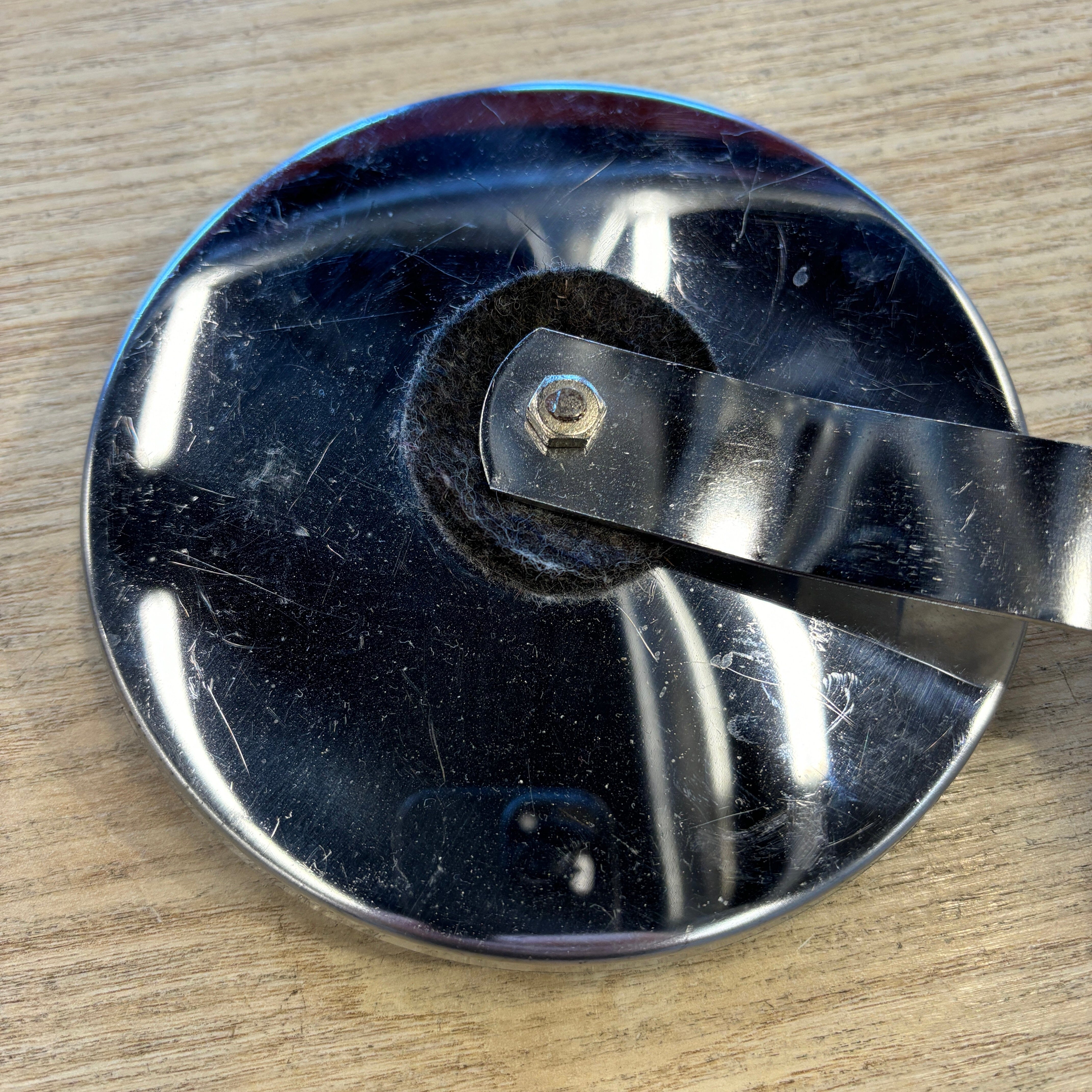 Rogers Vintage Bass Drum Muffler Chrome USED HARDWARE Rogers