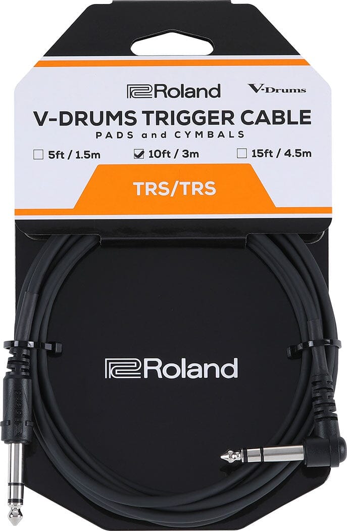 Roland V-Drums Trigger Cable, 10ft (PCS-10-TRA) New Electronics Roland