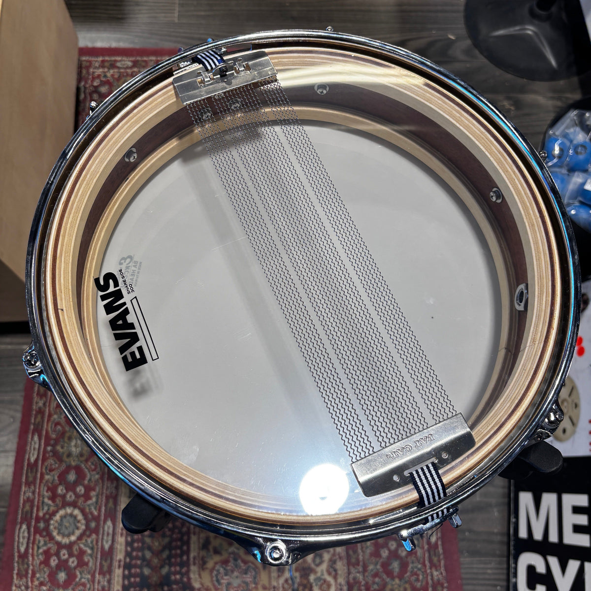 RV Drums Pancake 13" x 3" Piccolo Snare – Natural Wood – Made in Italy – Used CONSIGNMENT DRUM KIT rv