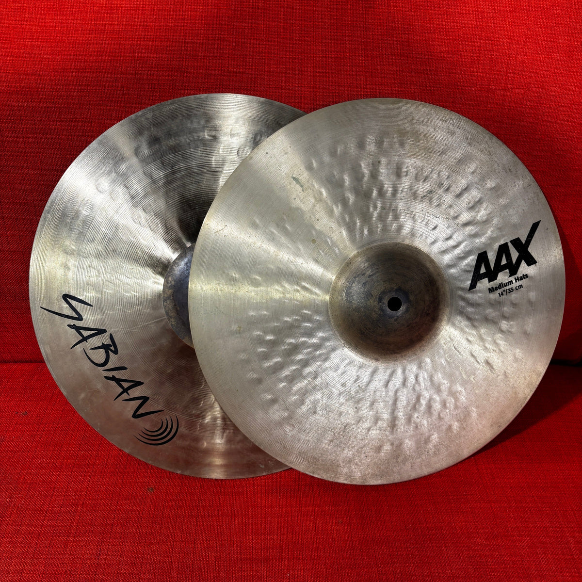 Sabian 14" AAX Medium Hi-Hats (Pair) - Used USED SABIAN CYMBAL SABIAN