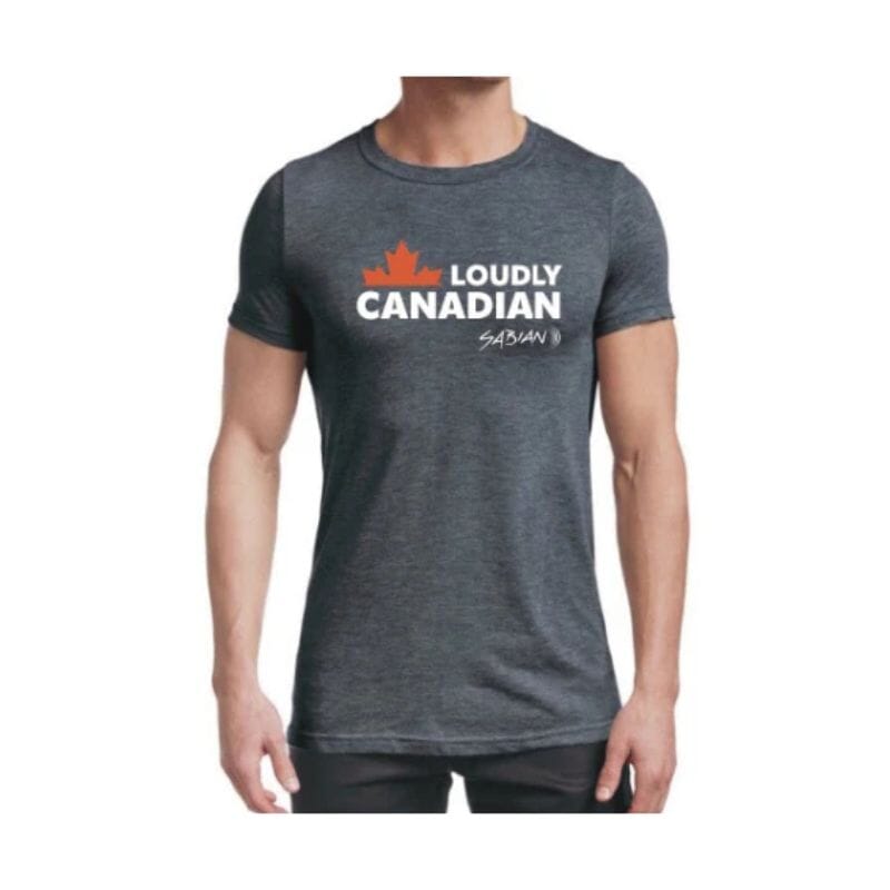 Sabian Loudly Canadian Black Haze T-Shirt, 2XL (61034LC-XXLM) PROMO ITEMS Sabian
