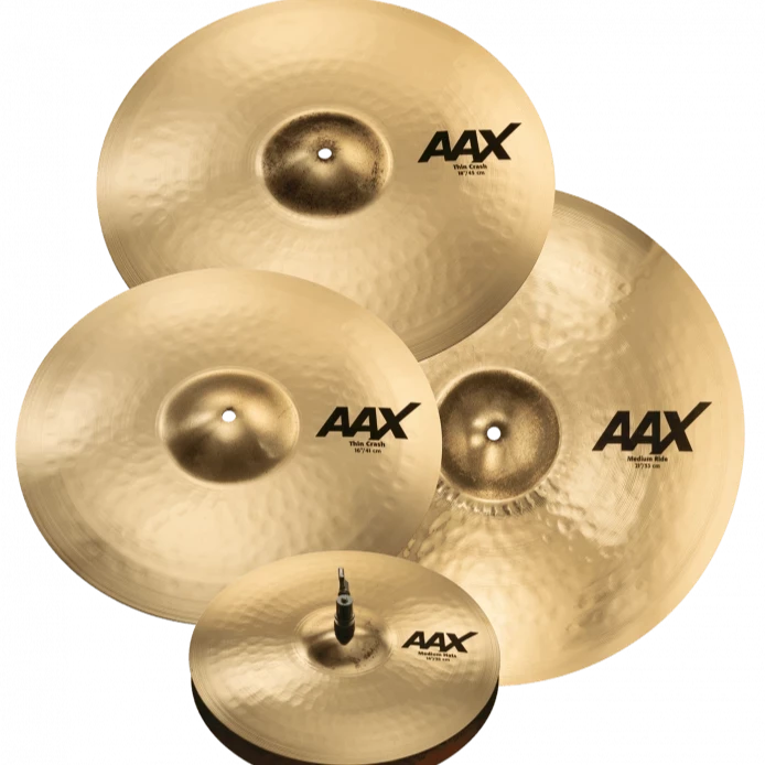 Sabian New AAX Box Set with Free 18" Thin Crash (25005XCP) NEW SABIAN CYMBALS Sabian