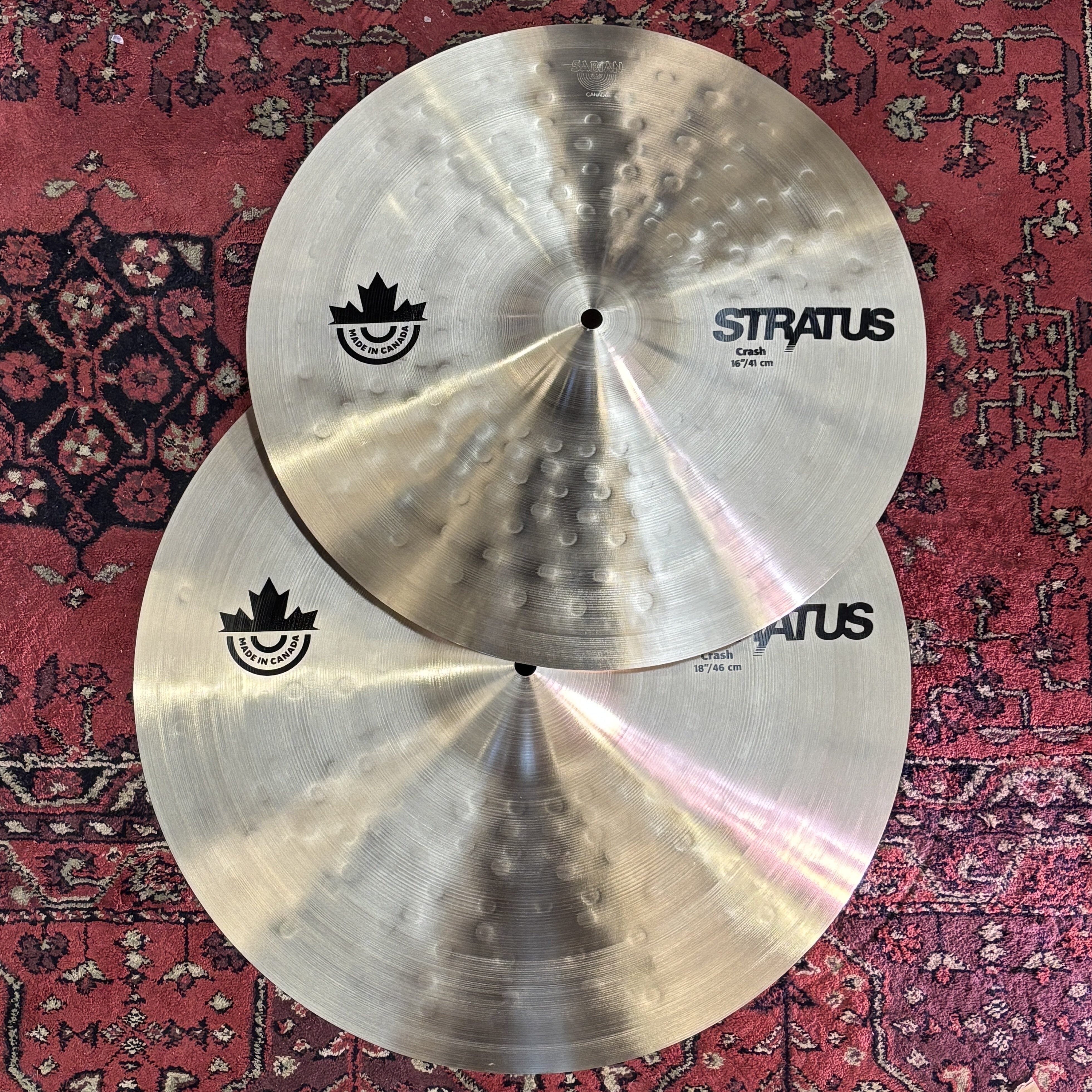 Sabian Stratus Loudly Canadian Bundle with T Shirt NEW SABIAN CYMBALS Sabian