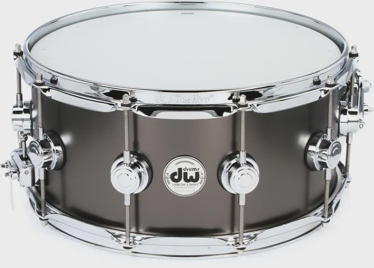 DW 6.5 x 14 Collector's Series Metal Brass Snare Drum, Satin Black (DCMR16514SCX710)