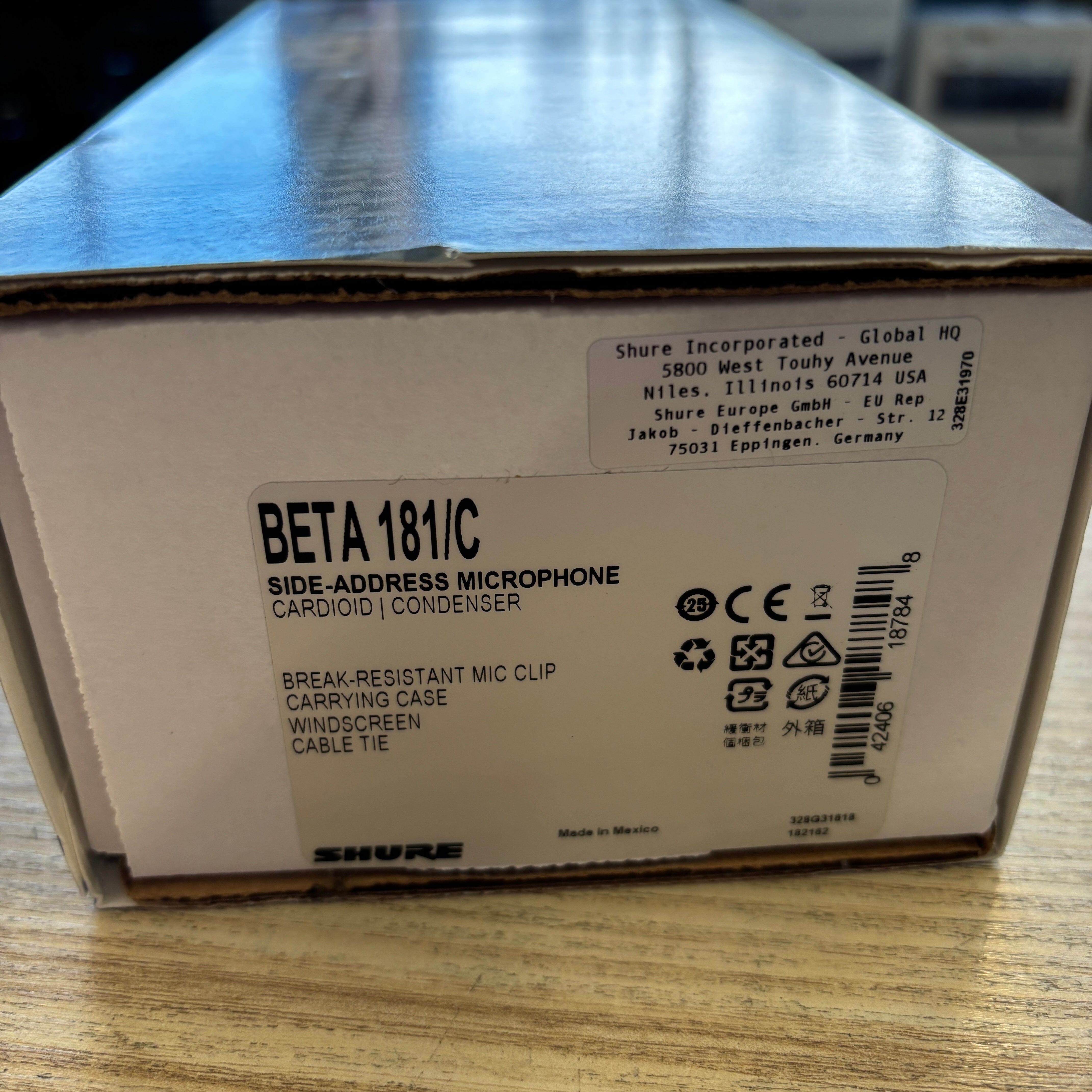 Shure Beta 181 Cardioid Condenser Unused CONSIGNMENT OTHER Shure