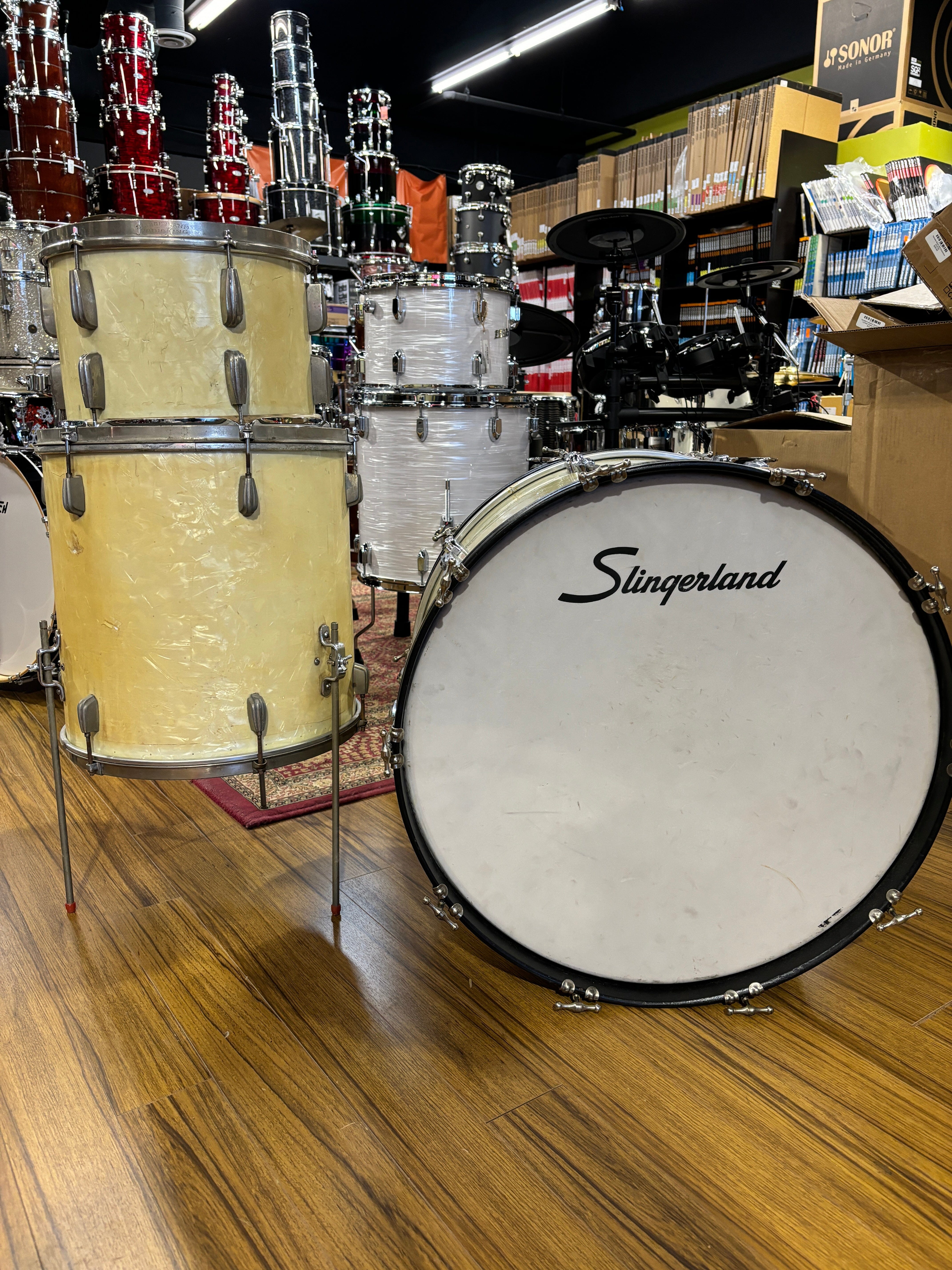 Slingerland 3pc Radio King Drums CONSIGNMENT DRUM KIT Slingerland