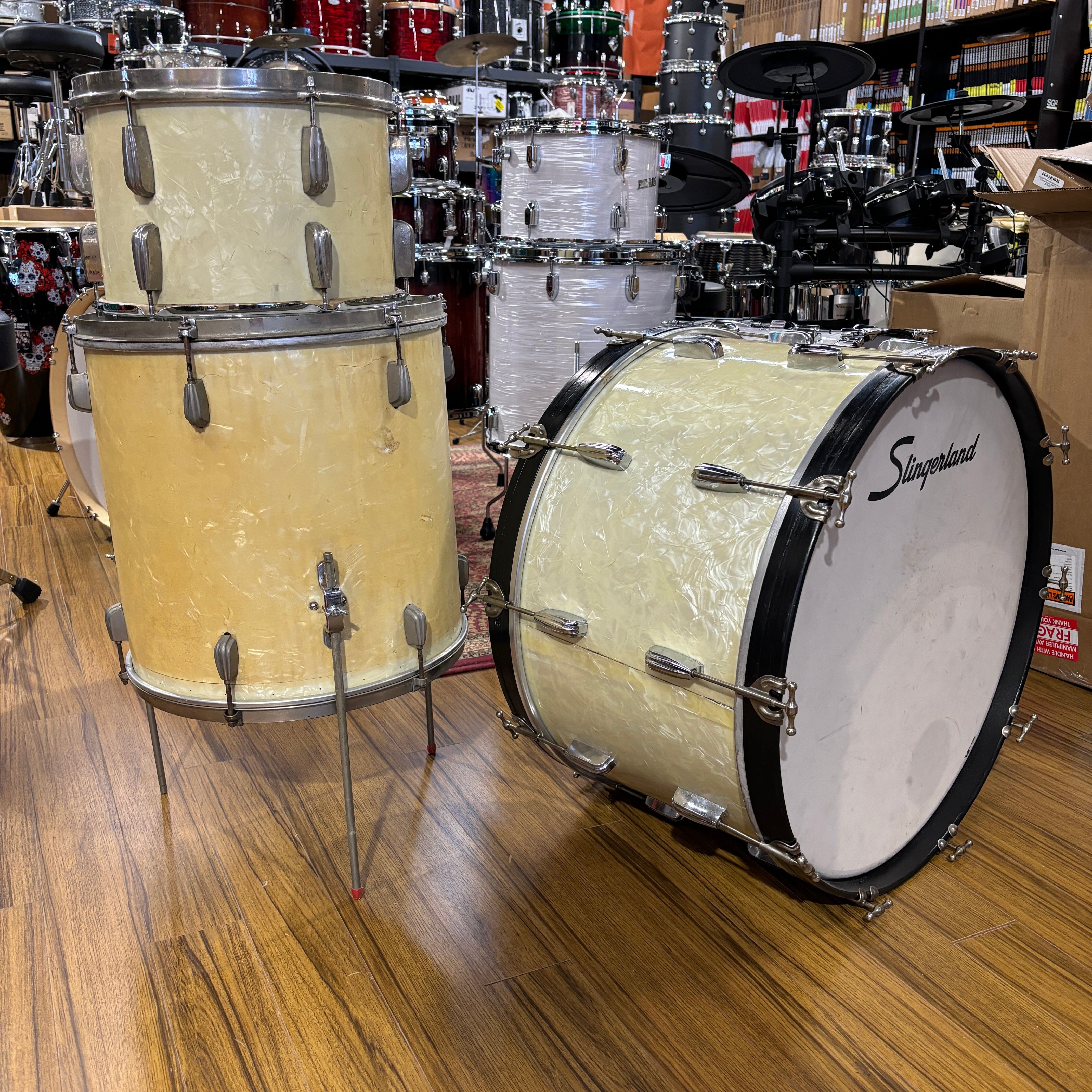 Slingerland 3pc Radio King Drums CONSIGNMENT DRUM KIT Slingerland