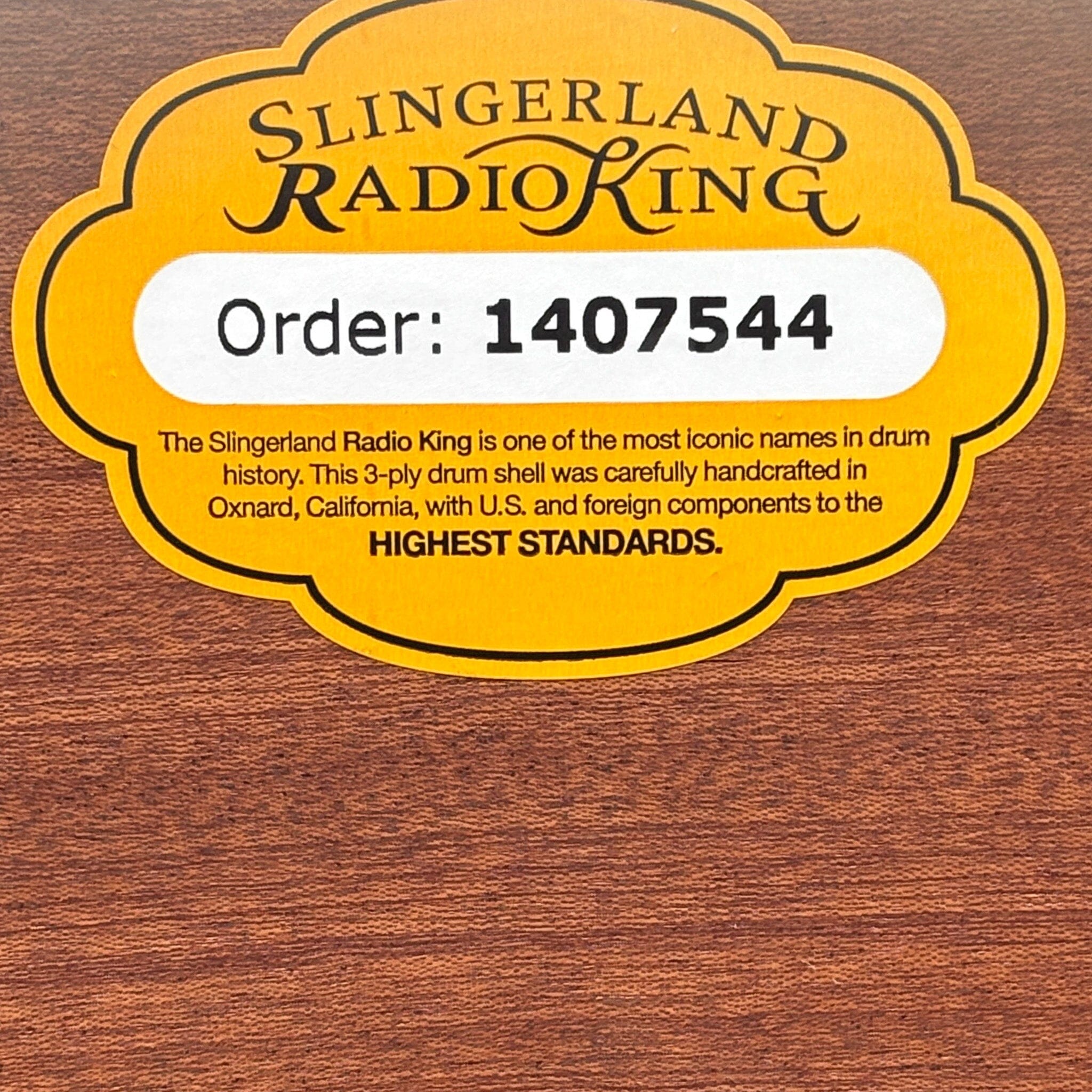 Slingerland 3pc Radio King Kit, 12/14F/20K, Black Diamond Wrap, Nickel Hardware (SLKTFPK20N03BQ069) NEW DRUM KIT Slingerland
