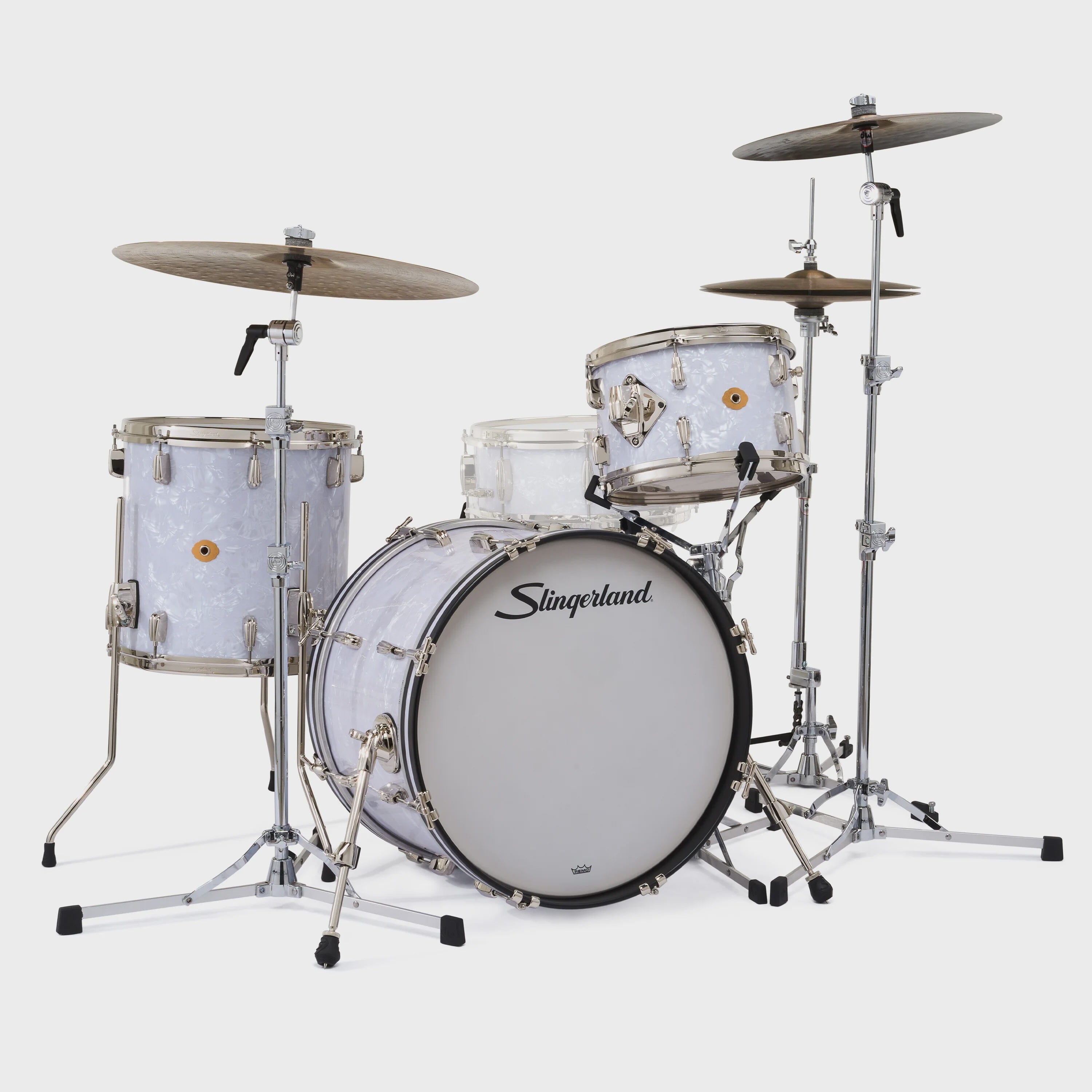 Slingerland 3PC Radio King Kit in White Marine 20/12/14 NEW DRUM KIT Slingerland