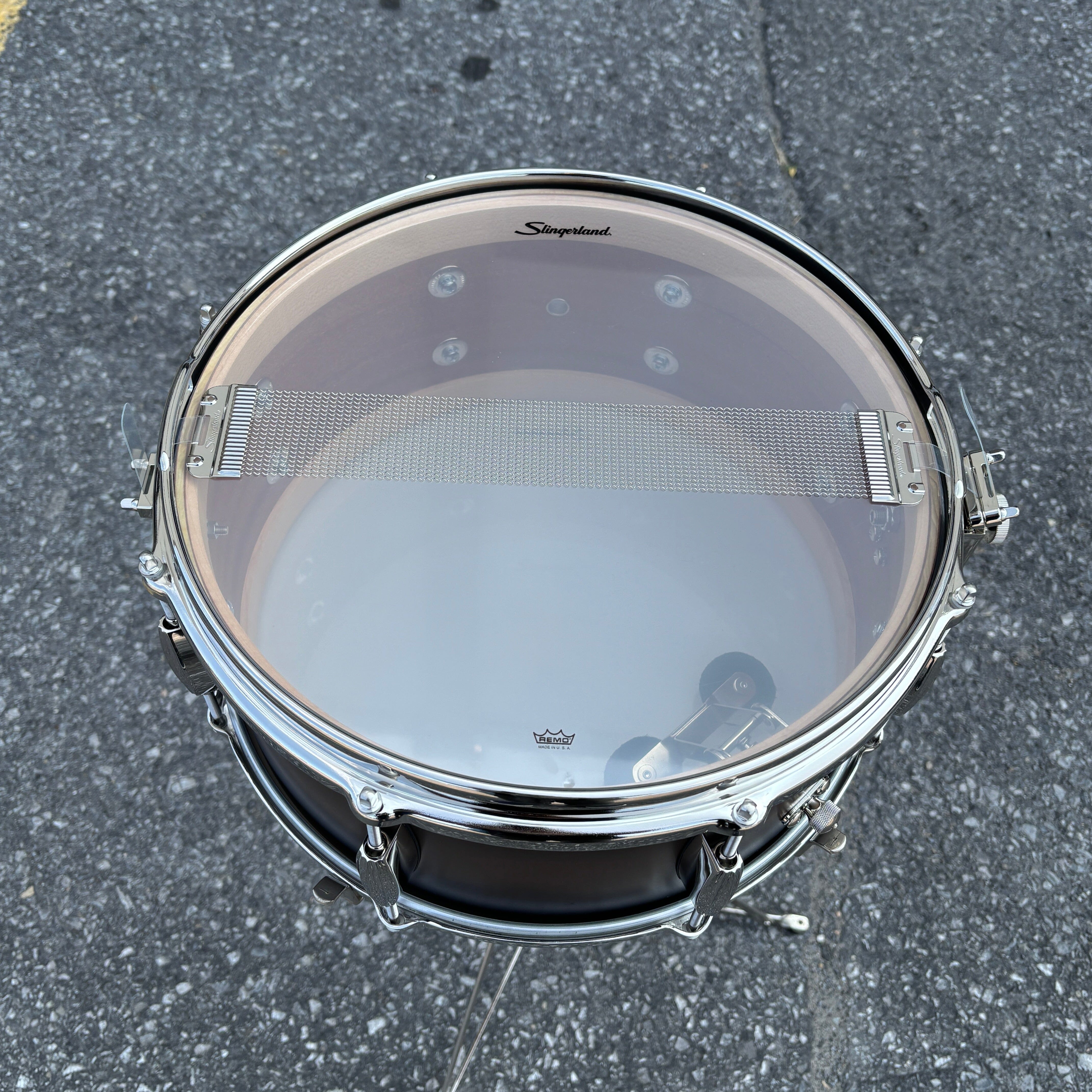 Slingerland 6.5x14 Mahogany/Poplar Snare, Black & Gold Lacquer, Nickel Hardware (SLLS6514SSK372) NEW SNARE DRUMS Slingerland