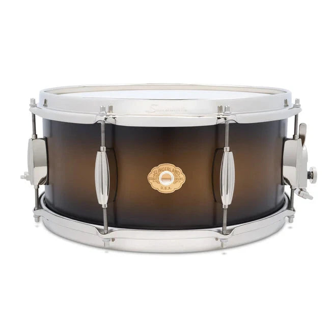 Slingerland 6.5x14 Mahogany/Poplar Snare, Black & Gold Lacquer, Nickel Hardware (SLLS6514SSK372) NEW SNARE DRUMS Slingerland