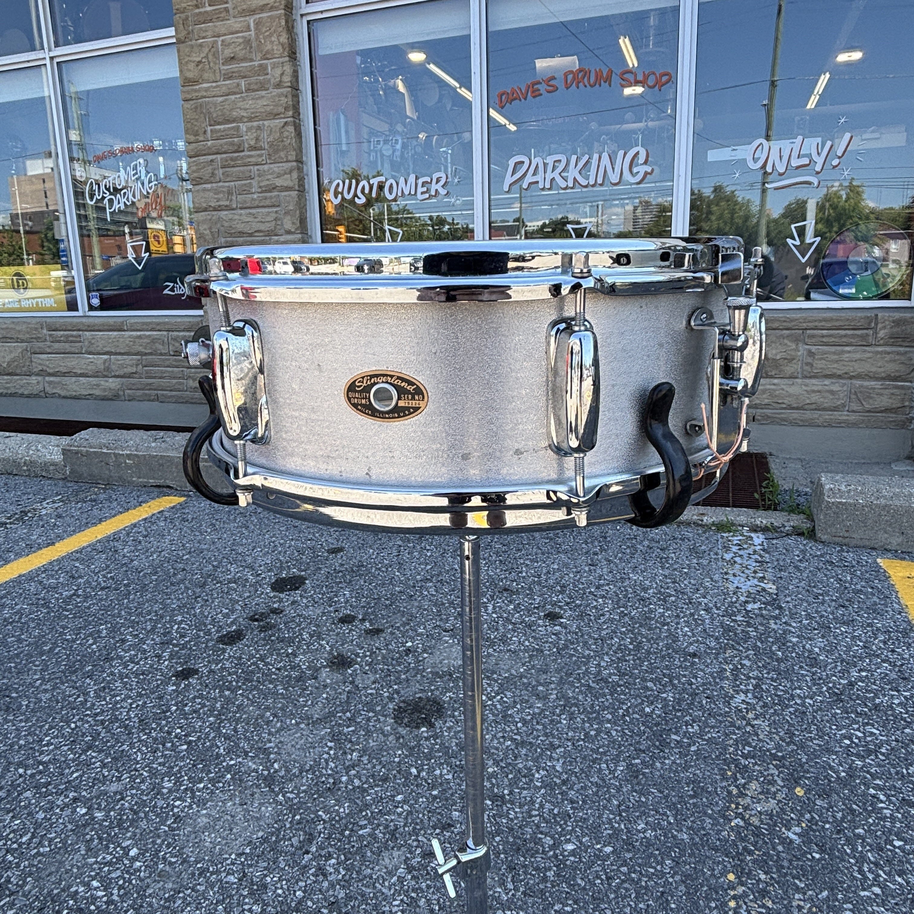 Slingerland No. 140 Aluminum Snare Drum – 5×14" 60s-70sSlingerland No. 140 Aluminum Snare Drum – 5×14" 60s-70s USED SNARE DRUMS Slingerland