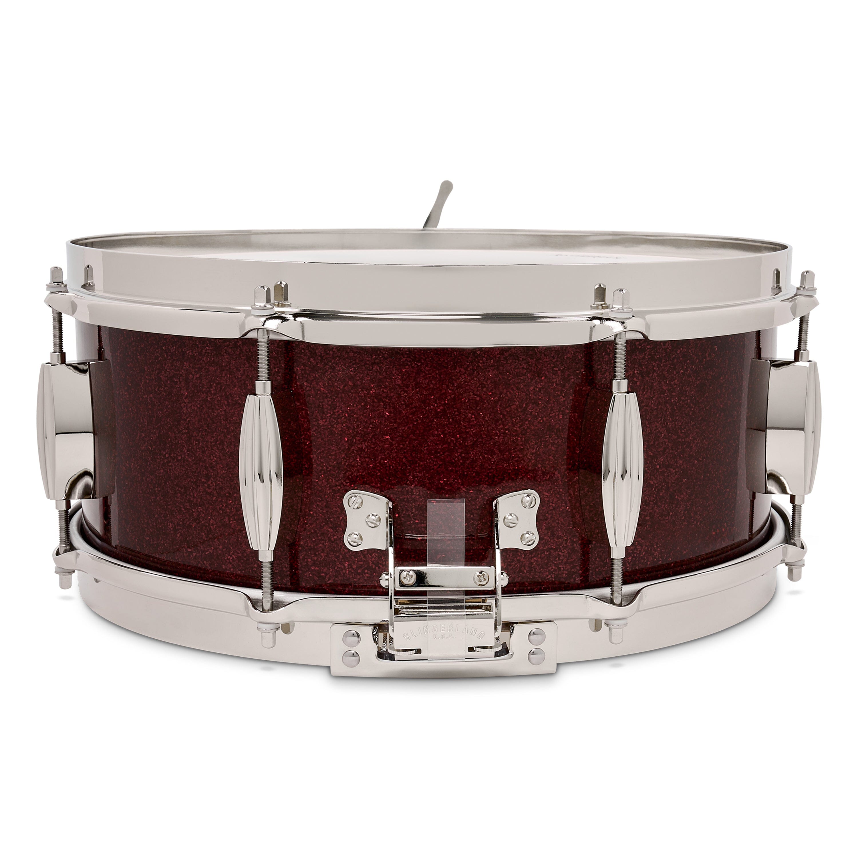 Slingerland Radio King 5.5x14 Solid Maple Snare, Maroon Glass (SLFP5514SMK665) NEW SNARE DRUMS Slingerland