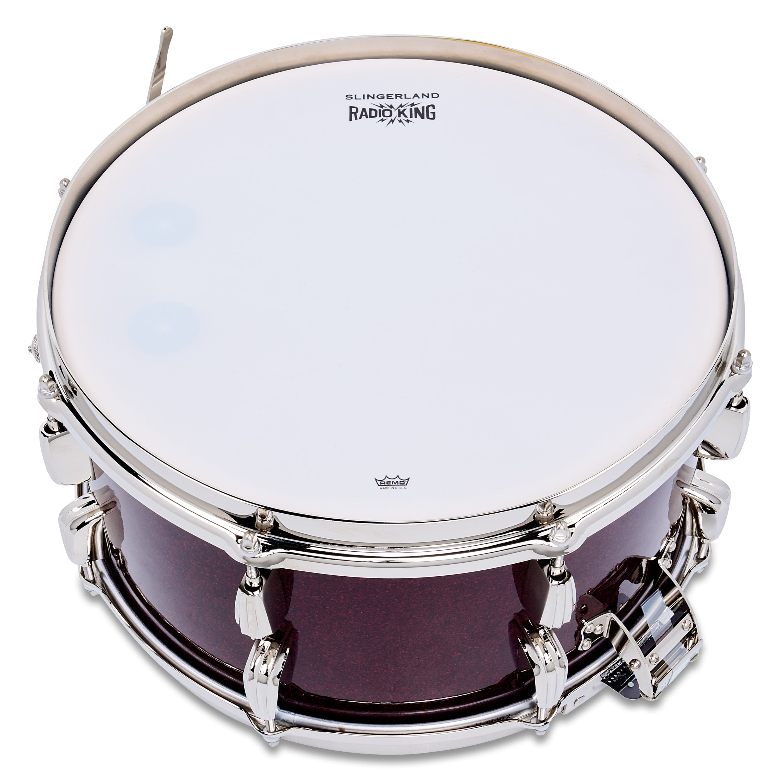 Slingerland Radio King 7x14 Solid Maple Snare, Maroon Glass (SLFP0714SMK665) NEW SNARE DRUMS Slingerland
