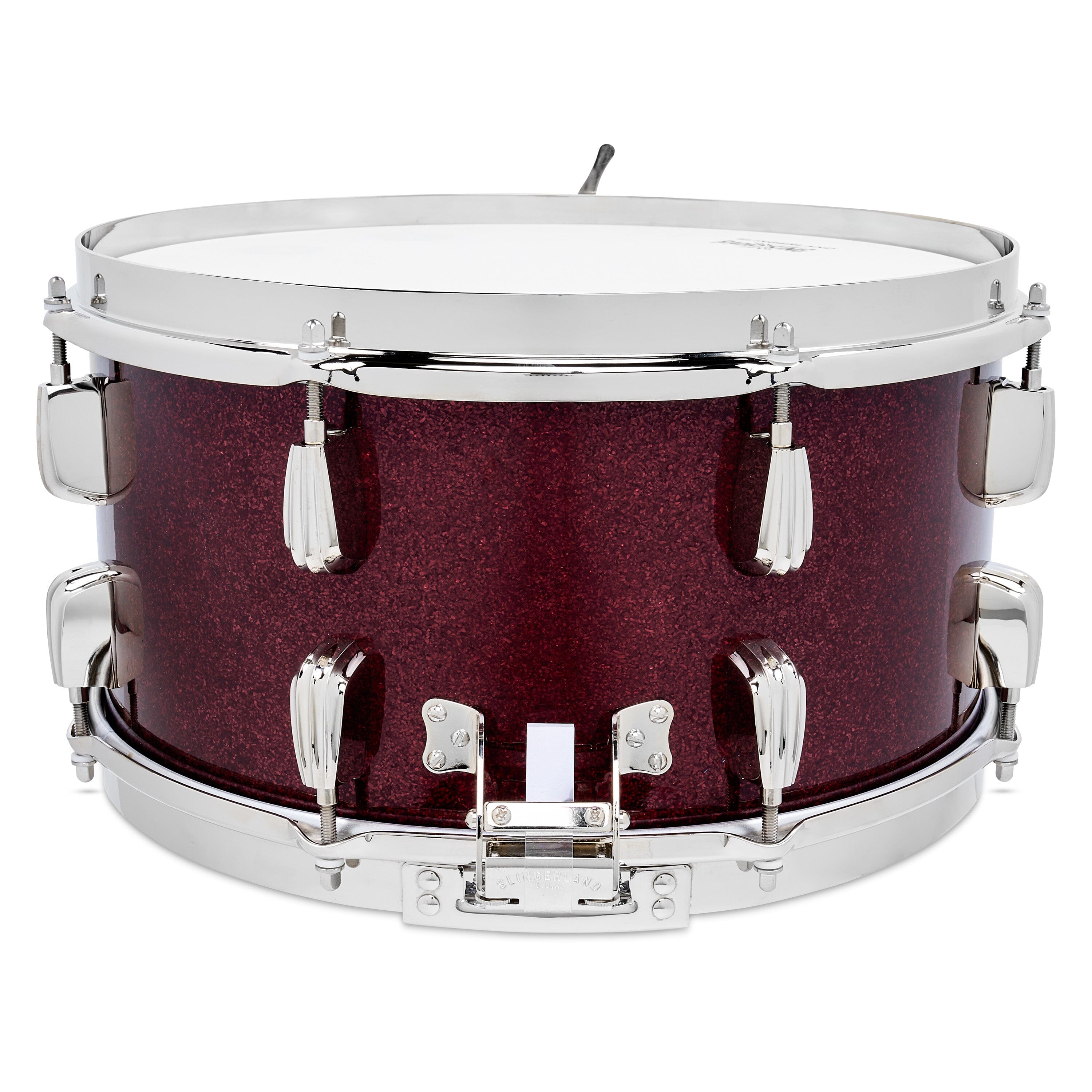 Slingerland Radio King 7x14 Solid Maple Snare, Maroon Glass (SLFP0714SMK665) NEW SNARE DRUMS Slingerland