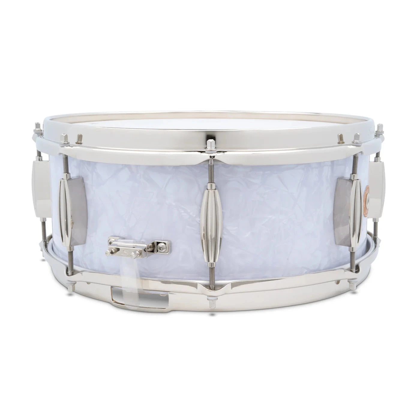 Slingerland Radio King Artist Snare Drum 14x5.5", White Marine Pearl (SLFP5514SSK016) NEW SNARE DRUMS Slingerland