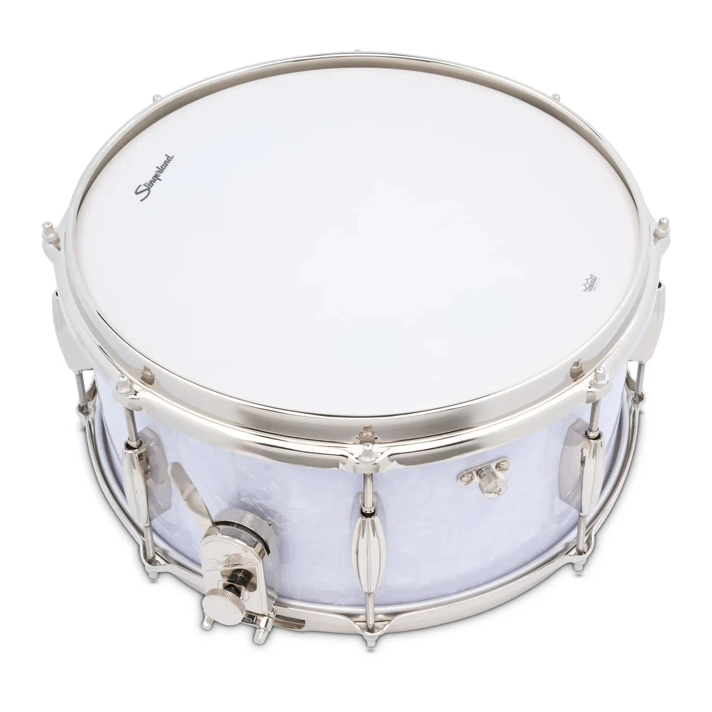 Slingerland Radio King Artist Snare Drum 14x6.5", White Marine Pearl (SLFP6514SSK016) NEW SNARE DRUMS Slingerland