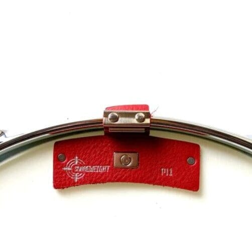 Snareweight M1 Leather Drum Tone Control Dampener, Red (011-M1BRED) NEW DRUM ACCESSORIES Snareweight