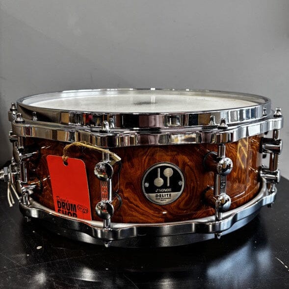 Sonor Delite 14x5 Walnut Roots Maple Snare Drum – Used CONSIGNMENT DRUM KIT Sonor