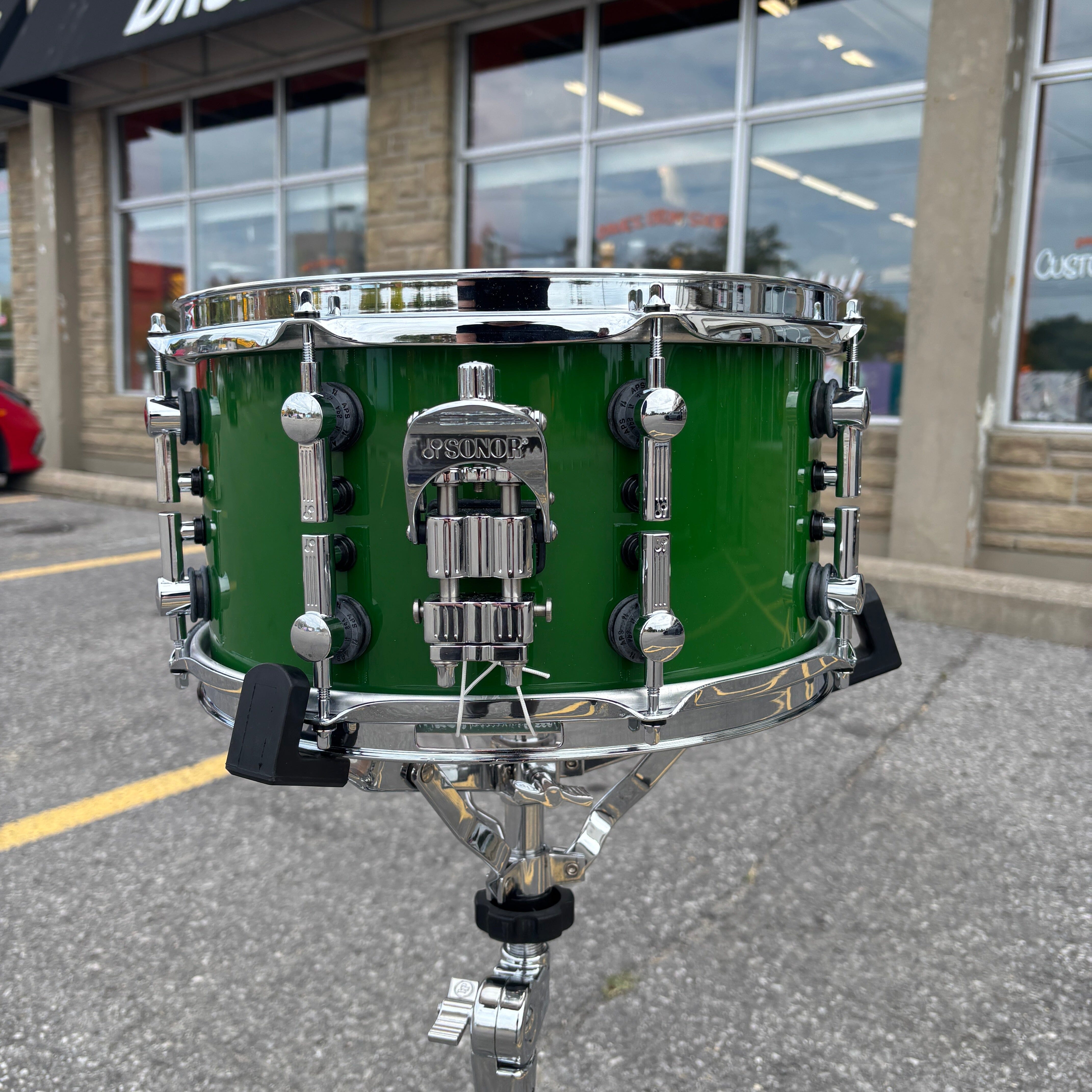 Sonor SQ2 13 x 7 Leaf Green CONSIGNMENT DRUM KIT Sonor