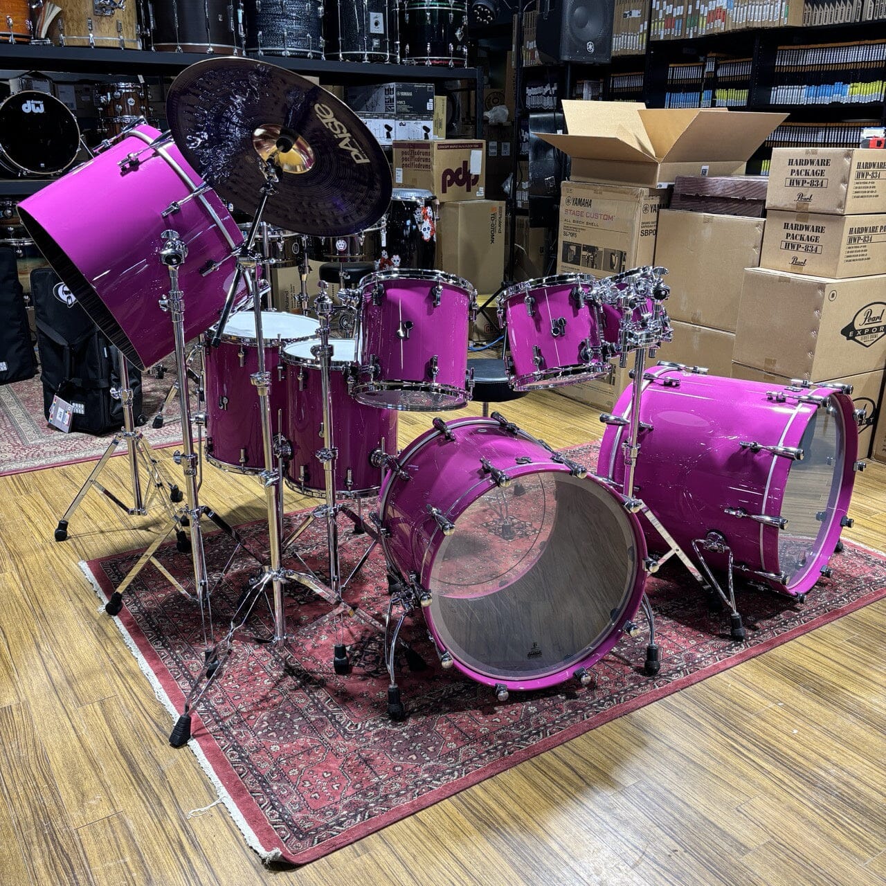 Sonor SQ2 Custom Kit Traffic Purple CONSIGNMENT DRUM KIT Sonor