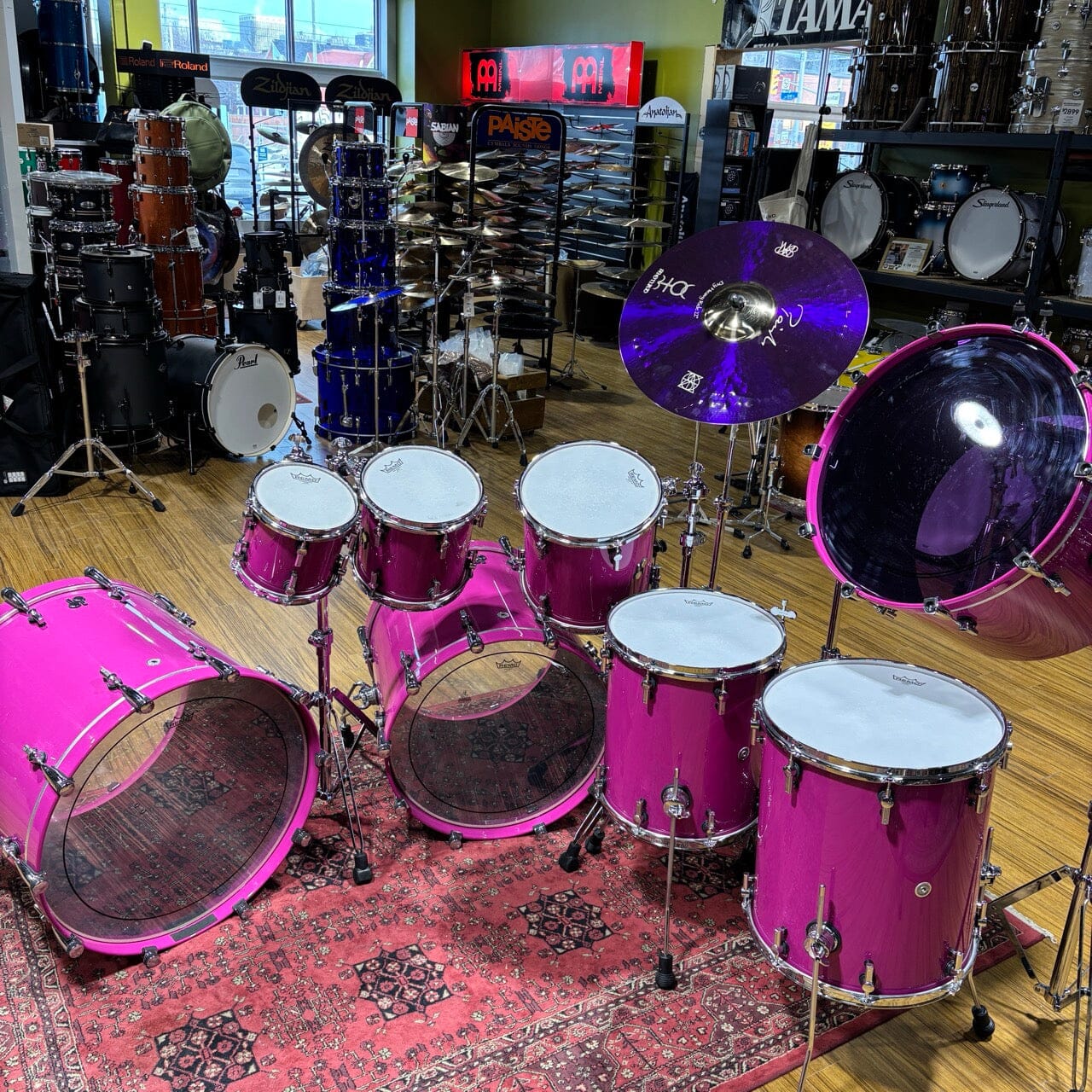 Sonor SQ2 Custom Kit Traffic Purple CONSIGNMENT DRUM KIT Sonor