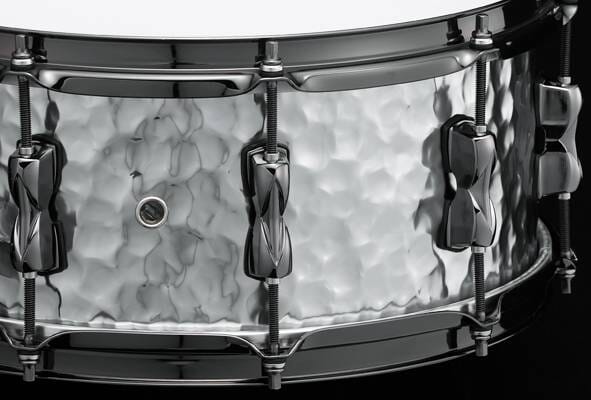Tama 14" x 6" S.L.P. Expressive Hammered Steel Snare Drum (LST146H) NEW SNARE DRUMS Tama