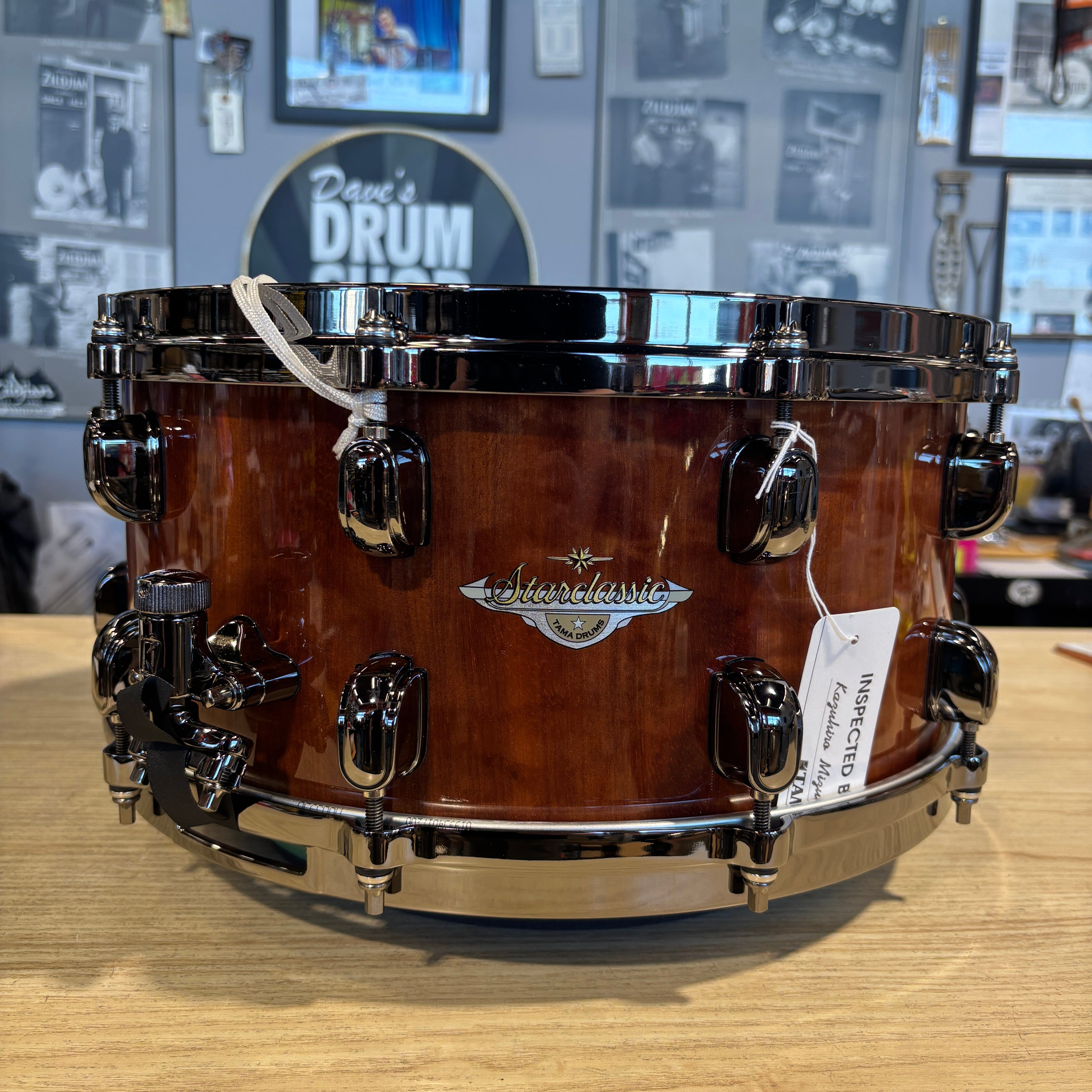 TAMA 14"x 6.5" snare drum with Black Nickel shell hardware NEW SNARE DRUMS Tama