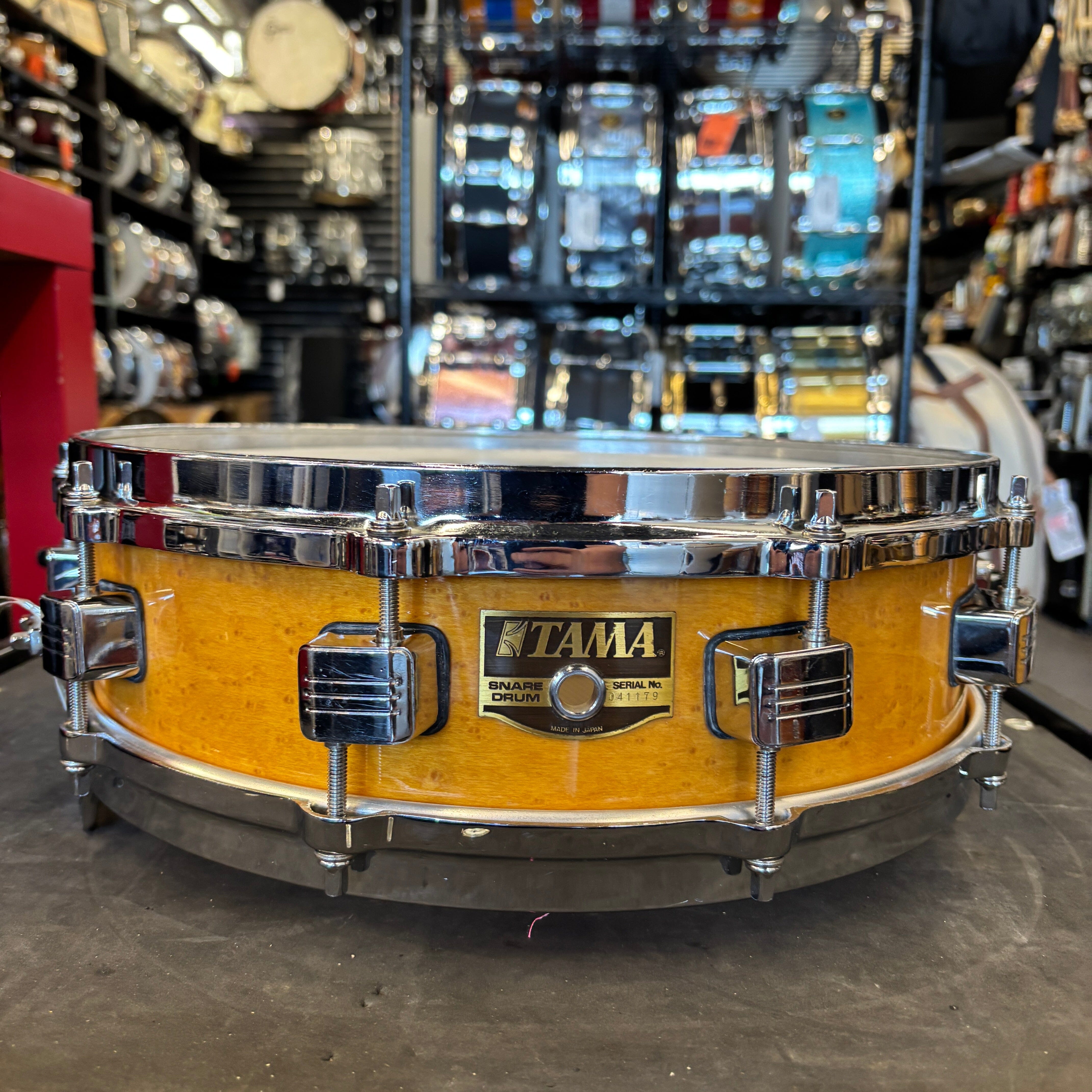 Tama Art Wood 4x14 Birdseye Snare 1990s (AW544BM) CONSIGNMENT DRUM KIT Tama