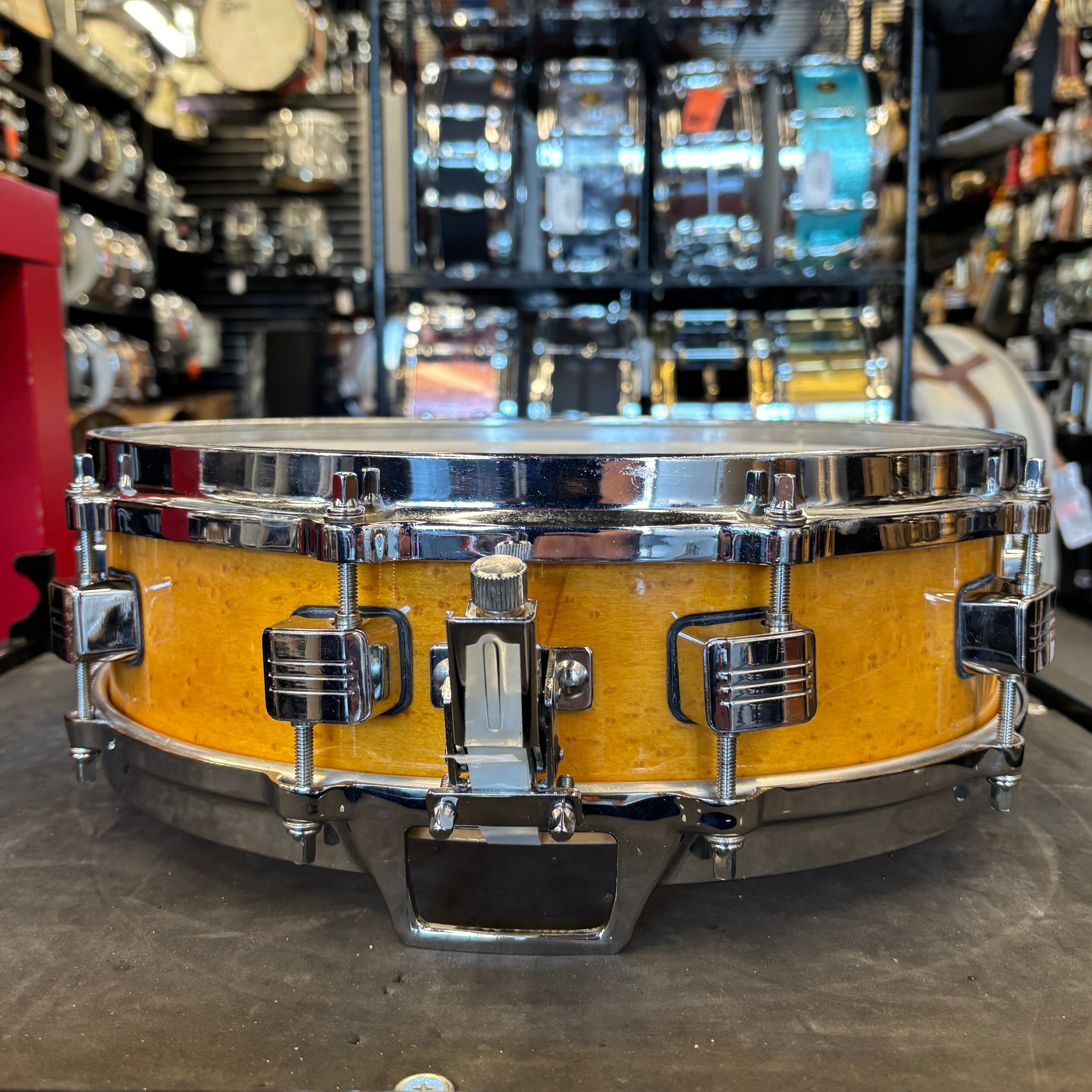 Tama Art Wood 4x14 Birdseye Snare 1990s (AW544BM) CONSIGNMENT DRUM KIT Tama