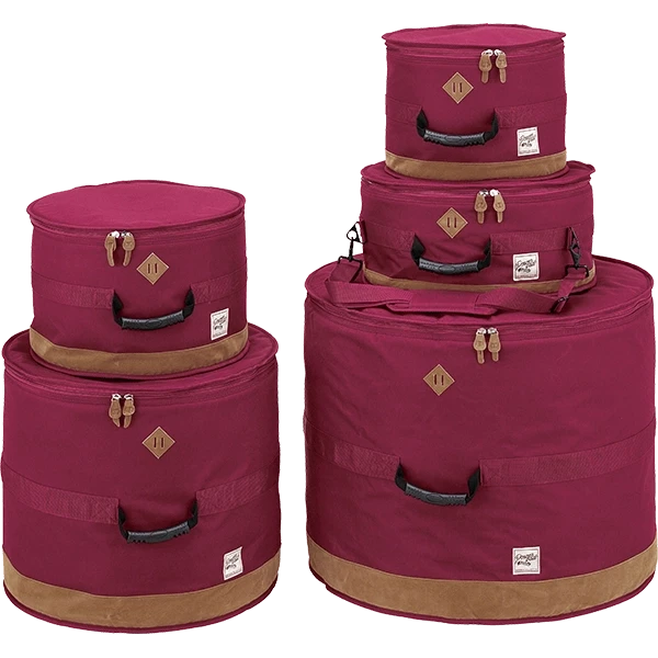 Tama Powerpad Designer 5-Piece Drum Bag Set, Wine Red (TDSS52KWR) NEW CASES Tama