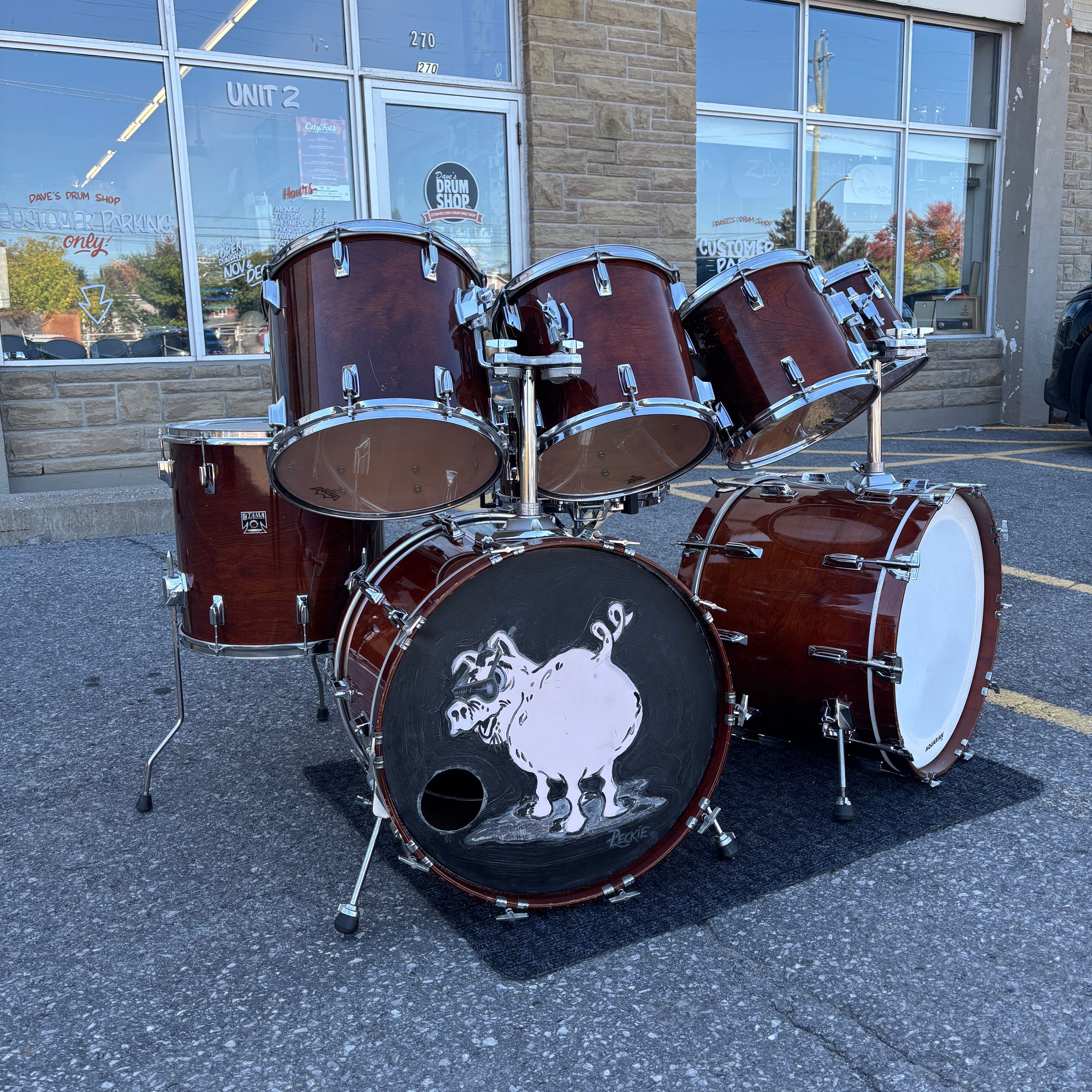 Tama Superstar 80s Super Mahogany Double Bass 1982 CONSIGNMENT DRUM KIT Tama