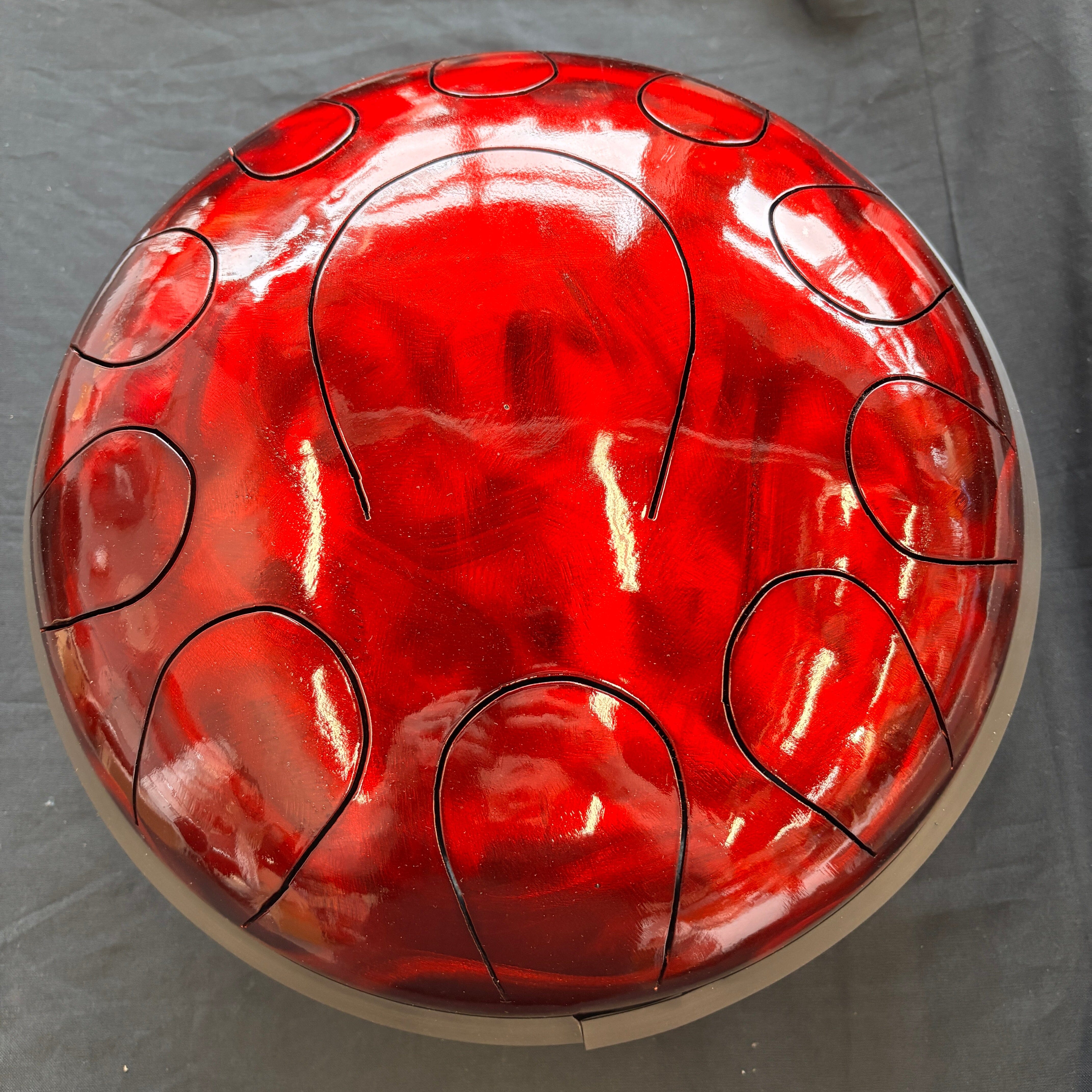 Tank Drum B Kurd Red NEW HAND DRUMS Tank Drum Earth