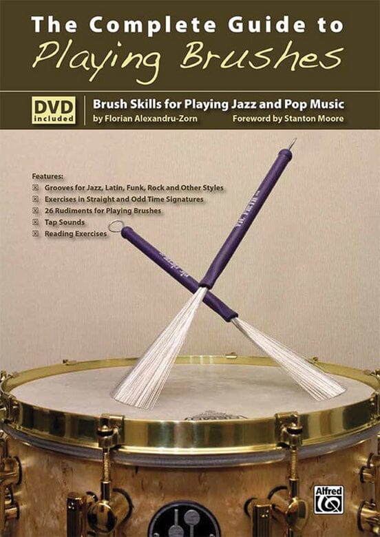 The Complete Guide to Playing Brushes: Brush Skills for Playing Jazz and Pop Music BOOKS VIDEOS DVD MAGAZINE Alfred