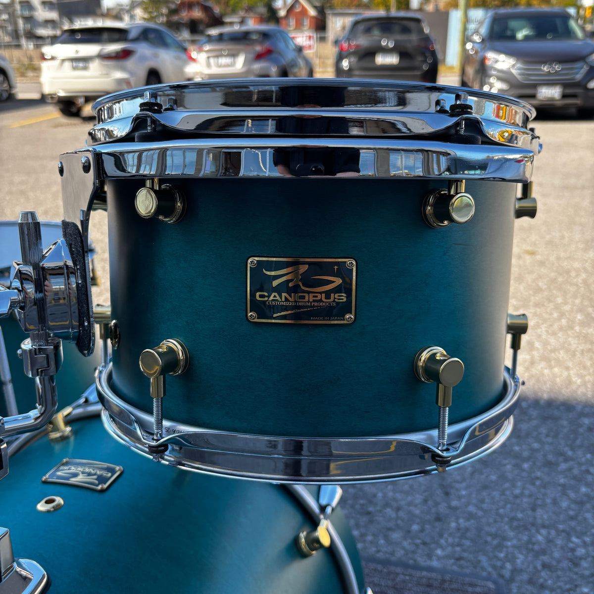 Used Canopus R.F.M. Bop Kit 18/12/14 Blue Oil Finish CONSIGNMENT DRUM KIT Canopus