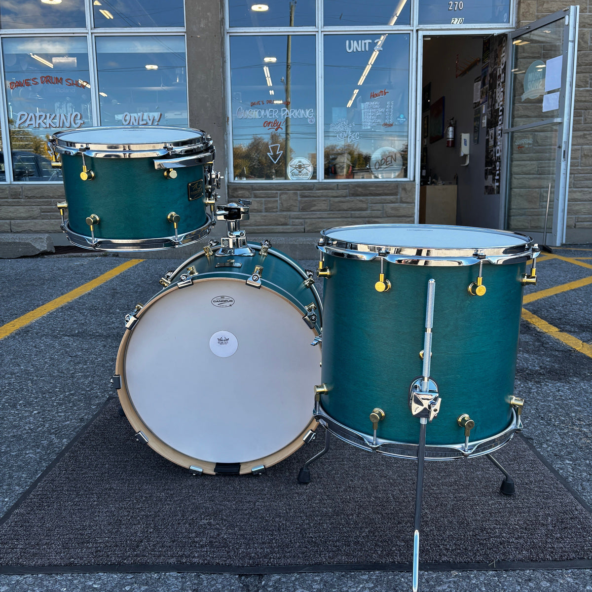 Used Canopus R.F.M. Bop Kit 18/12/14 Blue Oil Finish CONSIGNMENT DRUM KIT Canopus