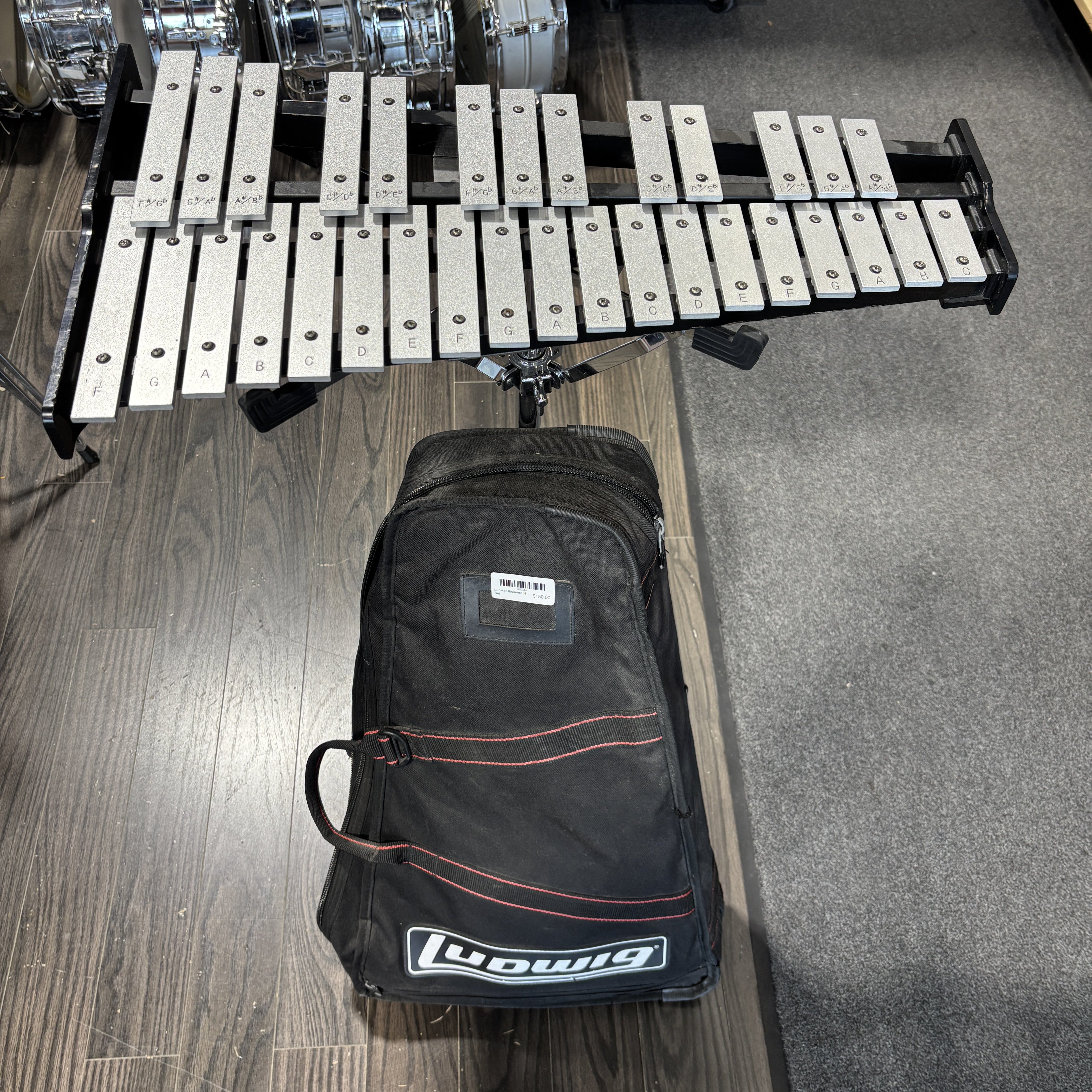 Used Ludwig Student Bell Set with Stand & Bag USED PERCUSSION LUDWIG