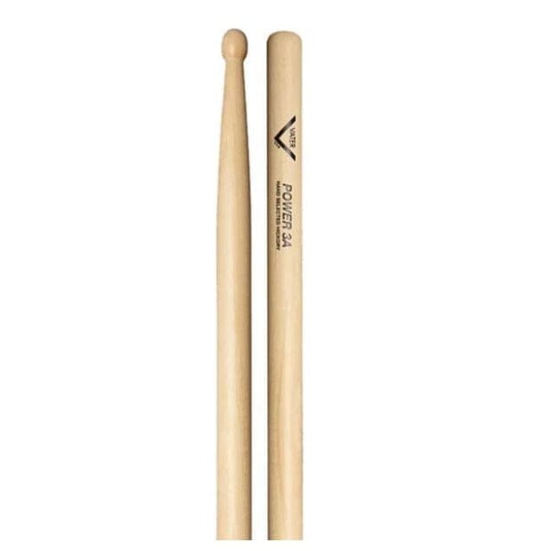 Vater American Hickory Power Fatback 3A Wood Tip Drum Sticks (VHP3AW) DRUM STICKS vater