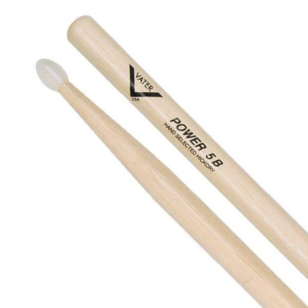 Vater Power 5B Nylon Tip Drum Sticks (VHP5BN) DRUM STICKS vater